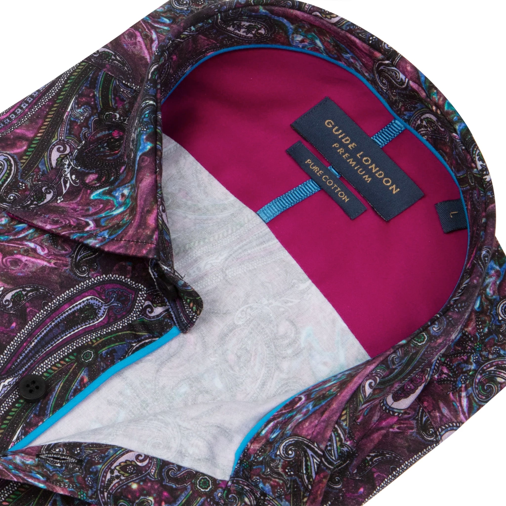 Guide London Psychedelic Paisley Print Shirt