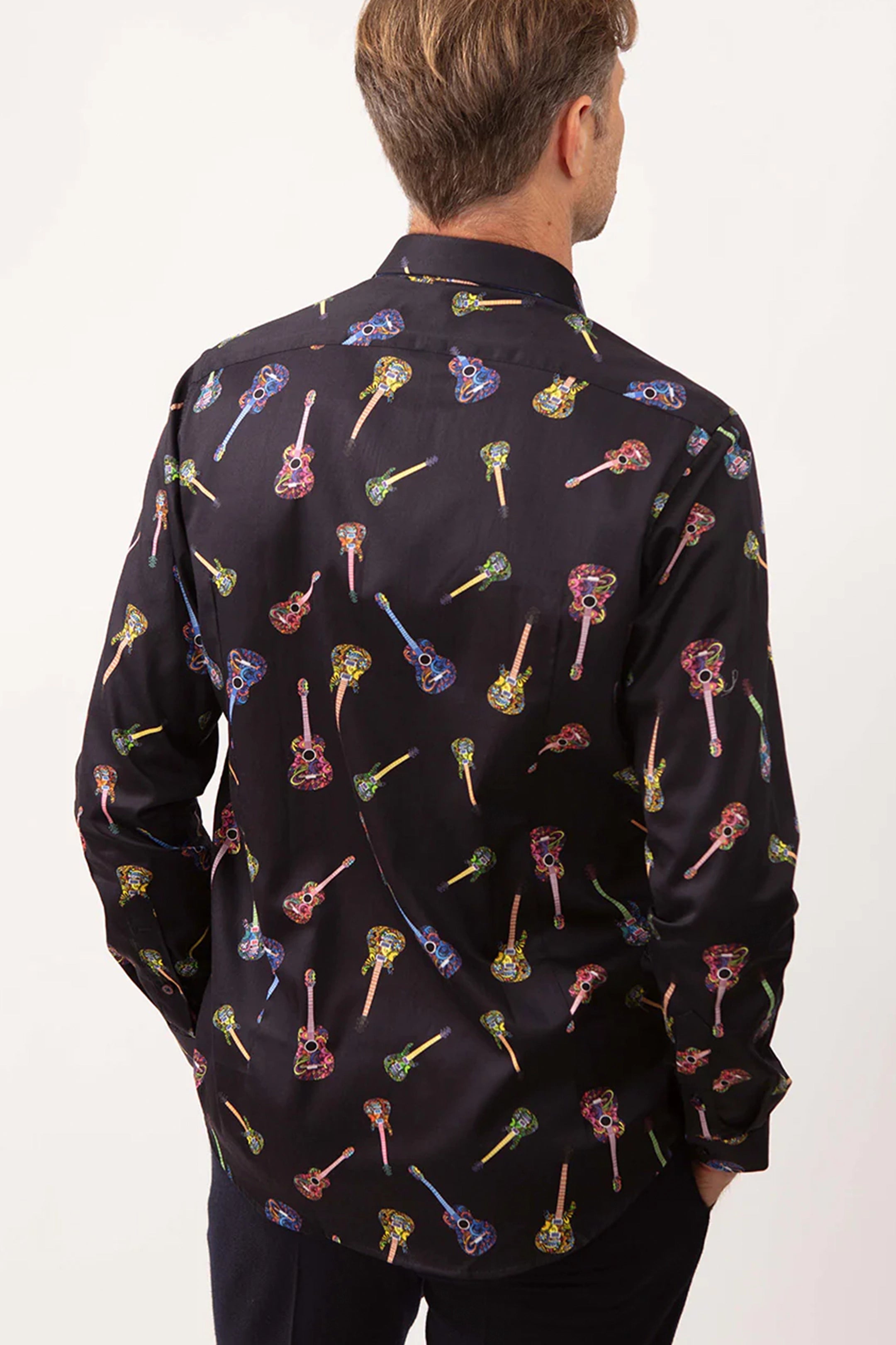 Guide London Funky Guitar Print Shirt
