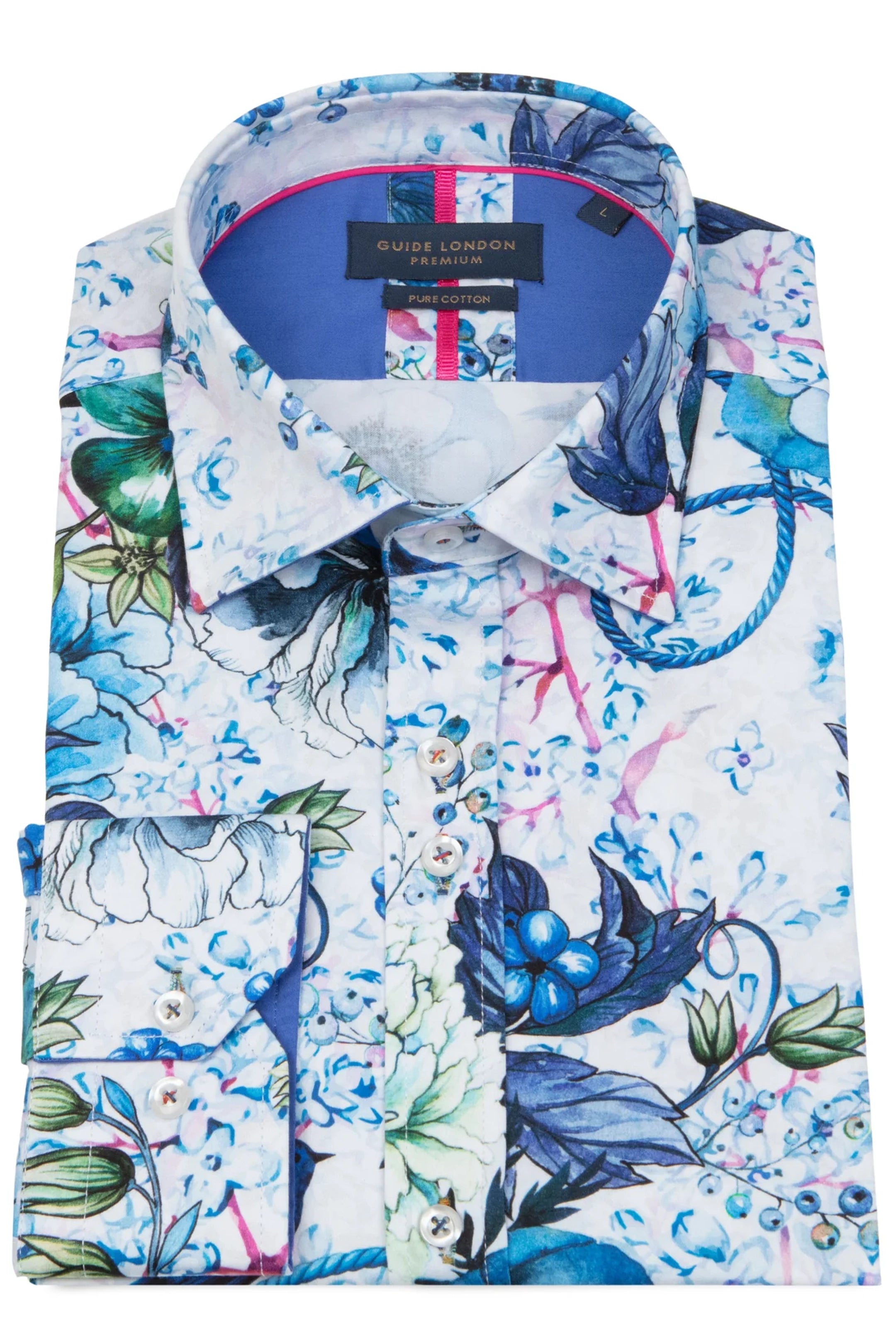 Guide London Watercolour Floral Print Shirt