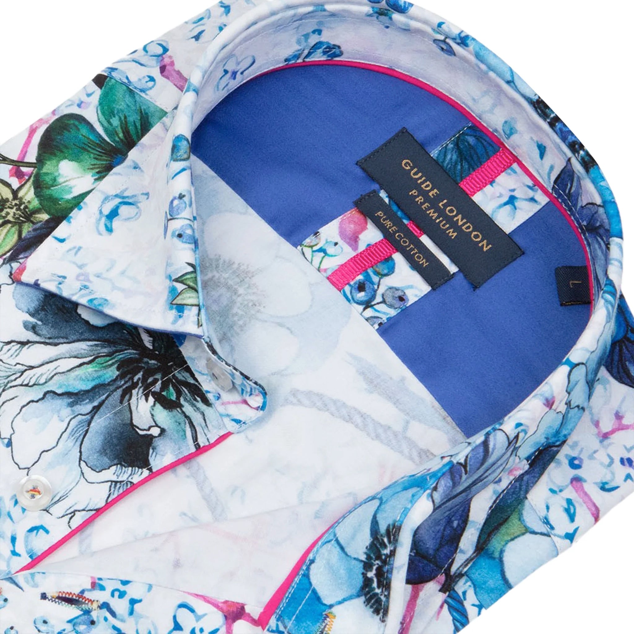 Guide London Watercolour Floral Print Shirt