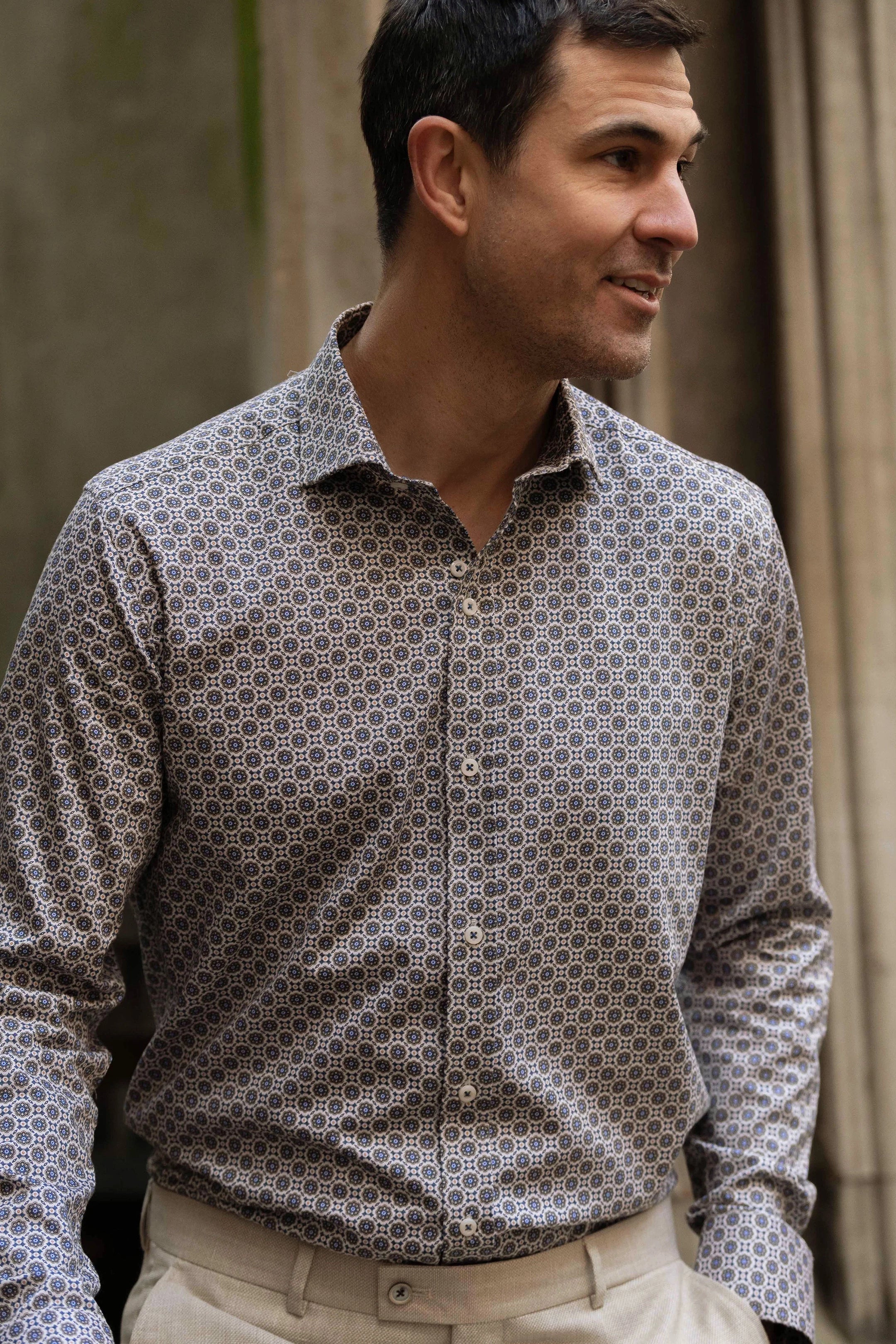 Guide London Geometric Pattern Shirt