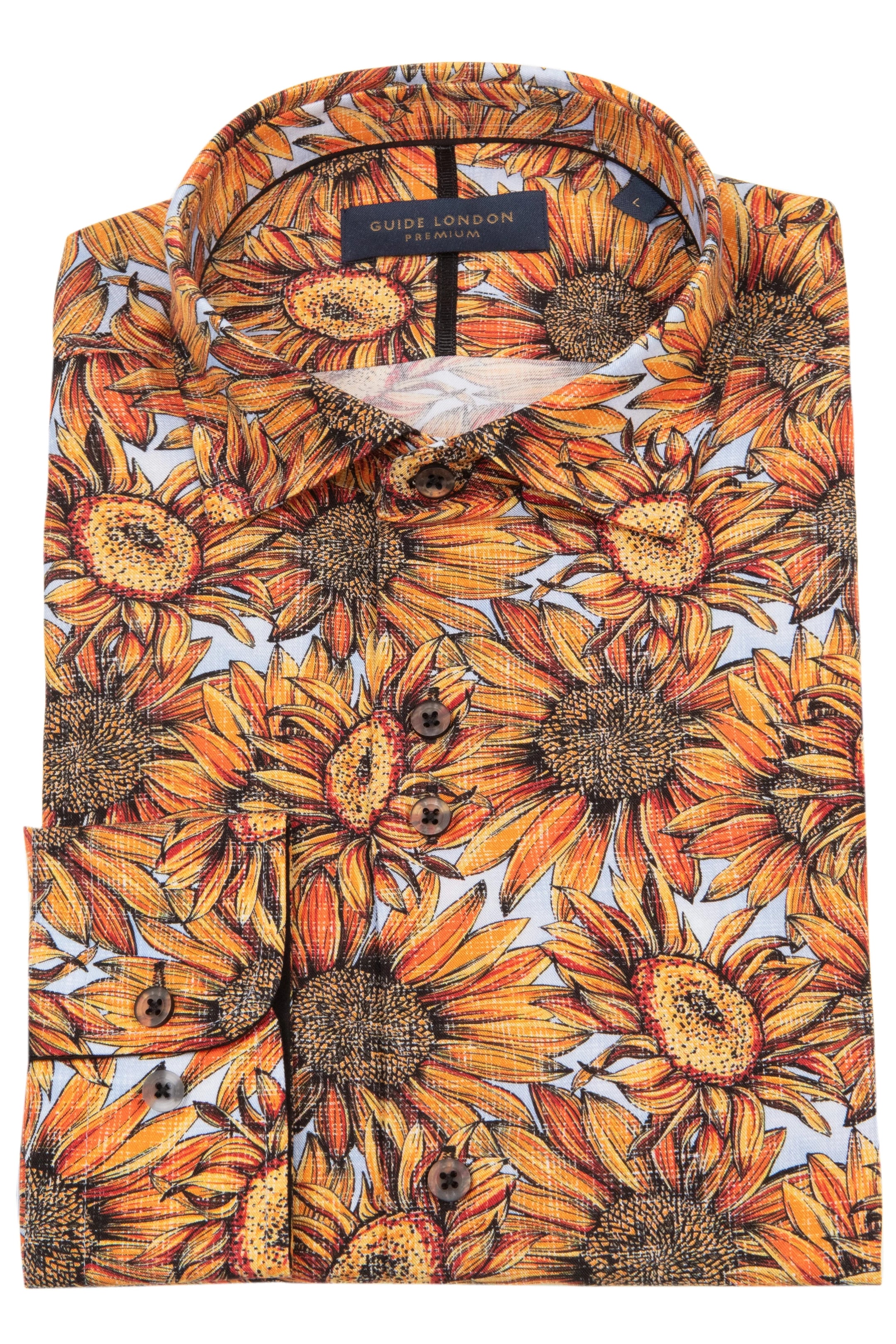 Guide London Sunflower Long Sleeve Shirt