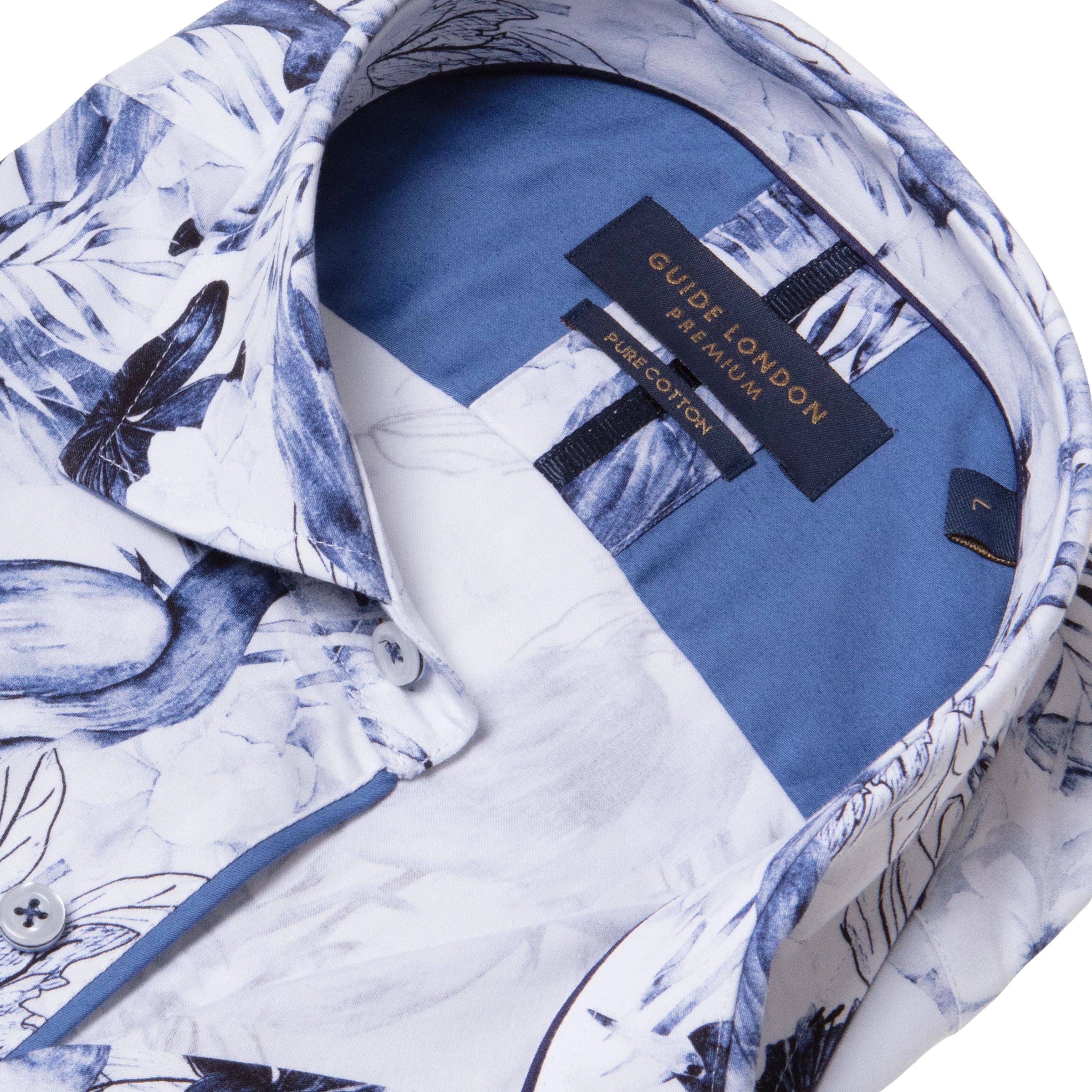 Guide London Bird and Floral Print Shirt