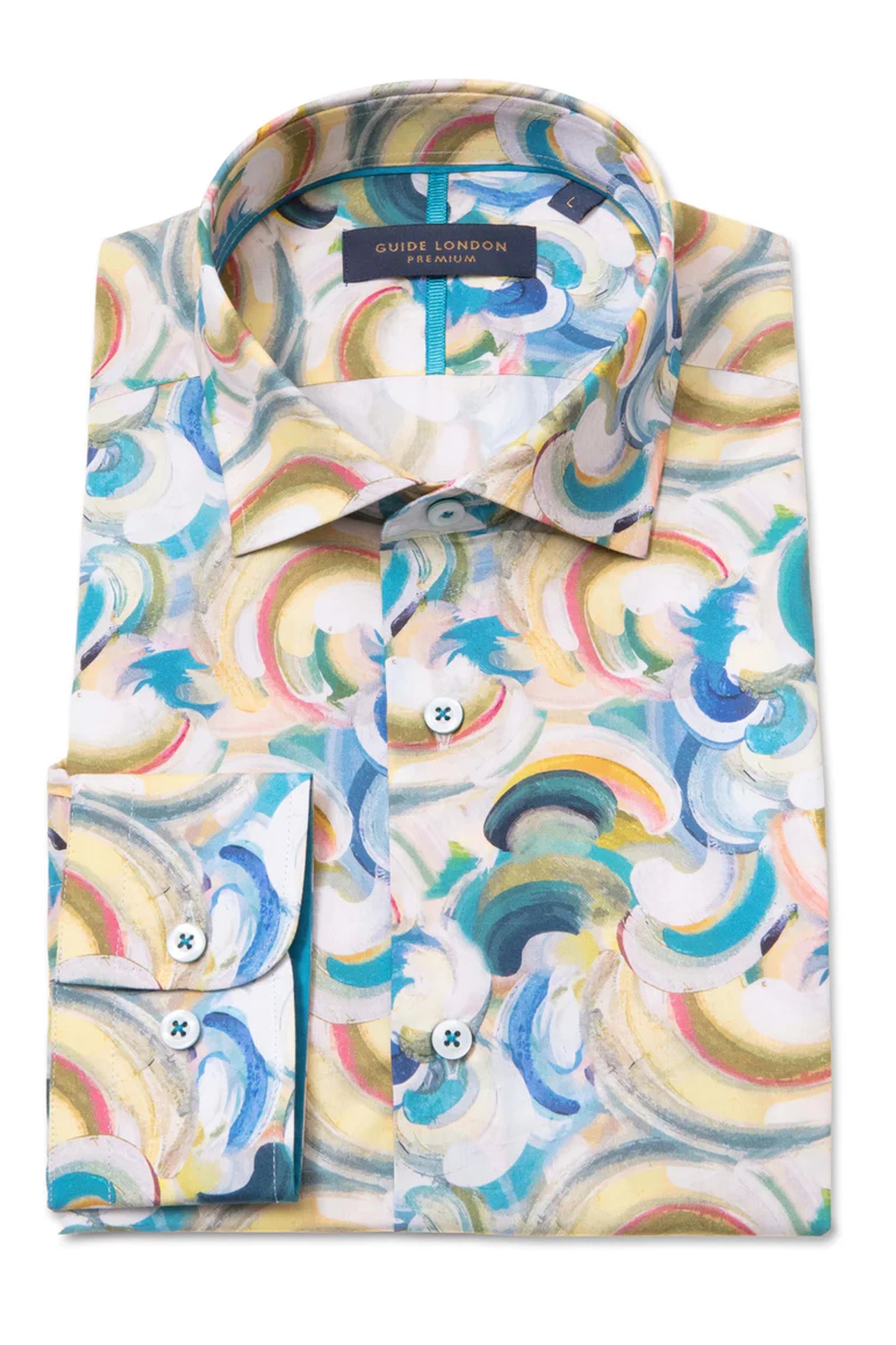Guide London Swirl Print Long Sleeve Shirt
