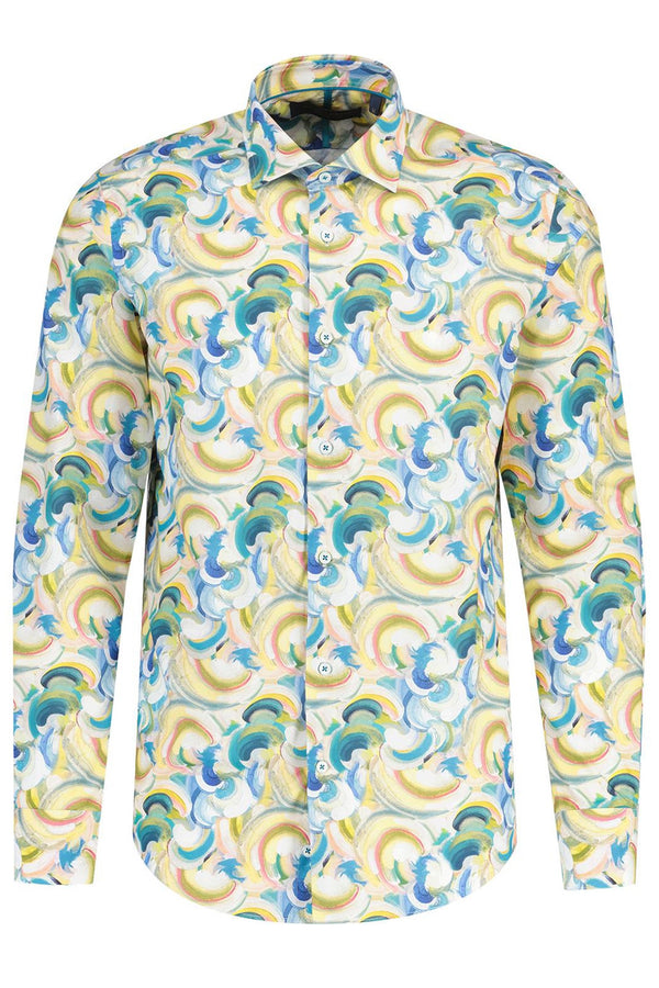 Guide London Swirl Print Long Sleeve Shirt