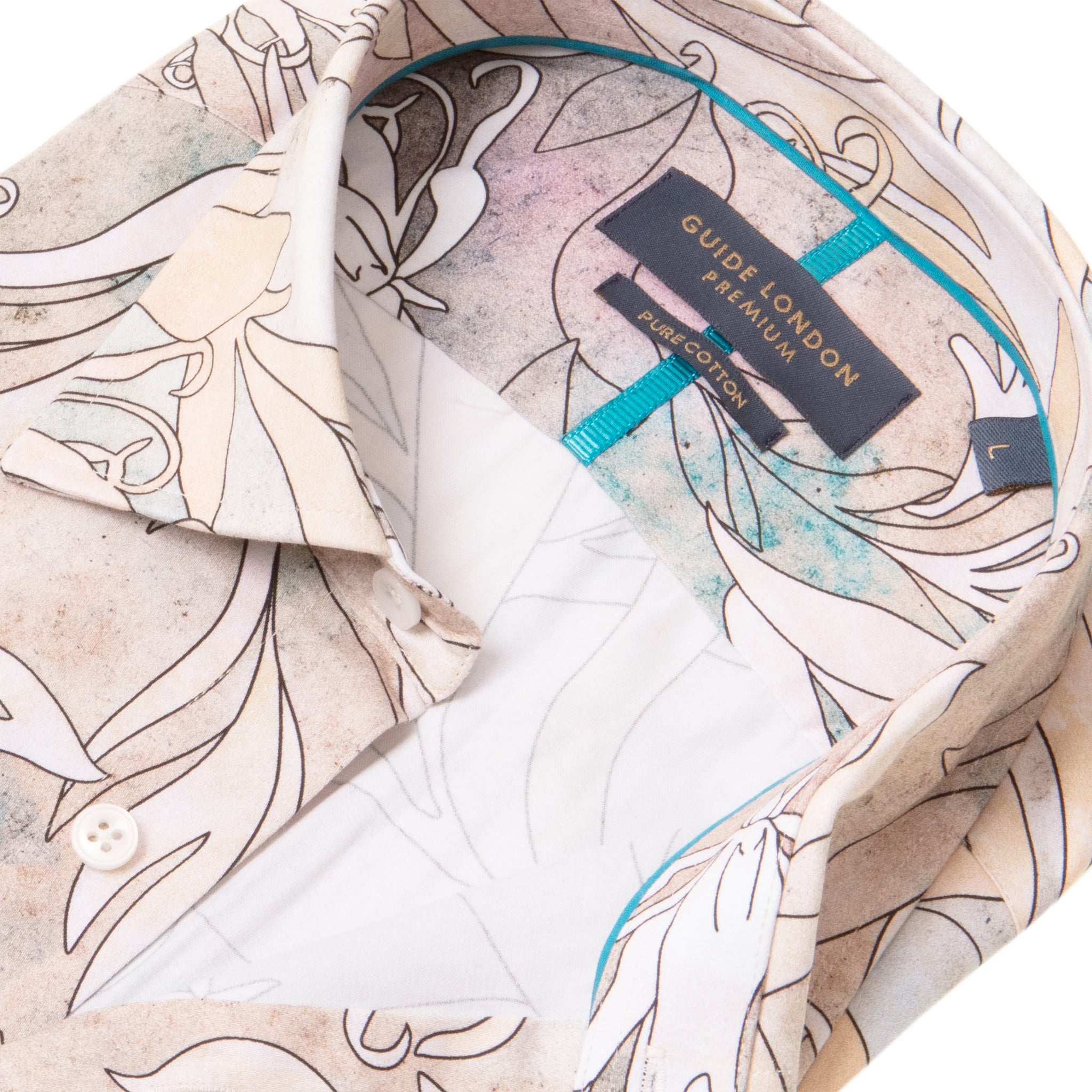 Guide London Pastel Colour Floral Shirt
