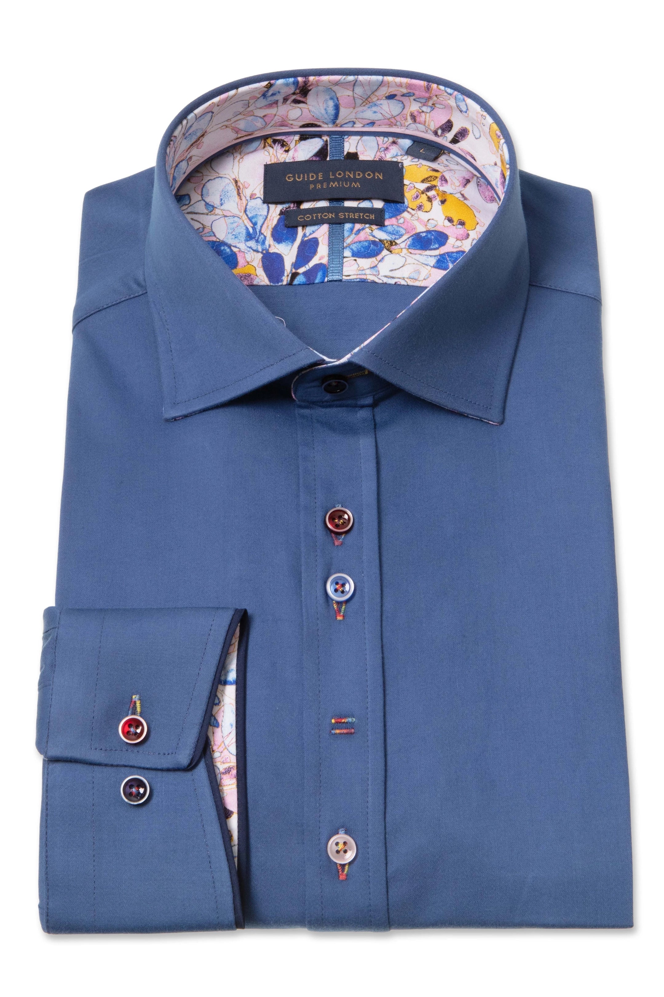 Guide London Plain But NOT Plain Petrol Shirt