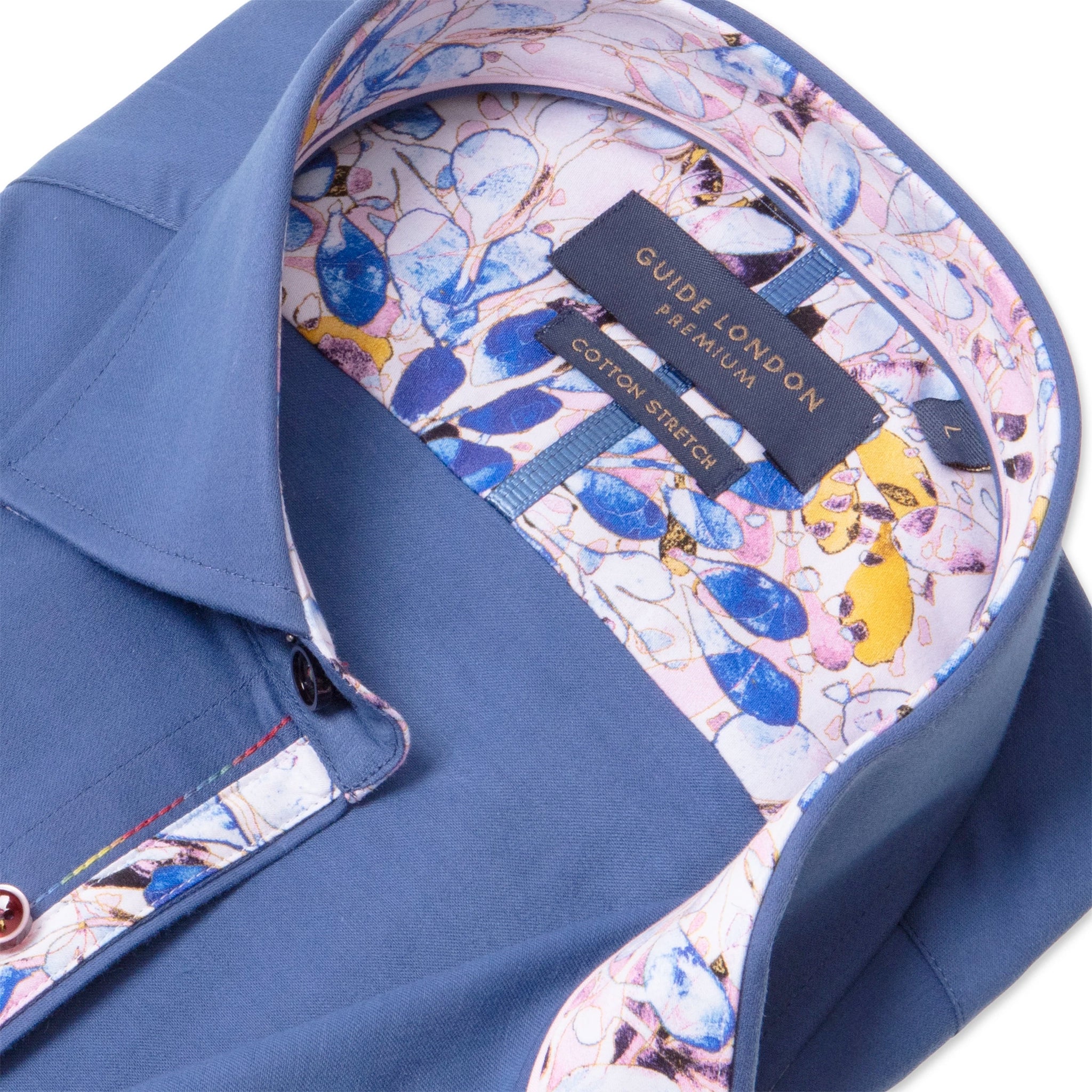 Guide London Plain But NOT Plain Petrol Shirt