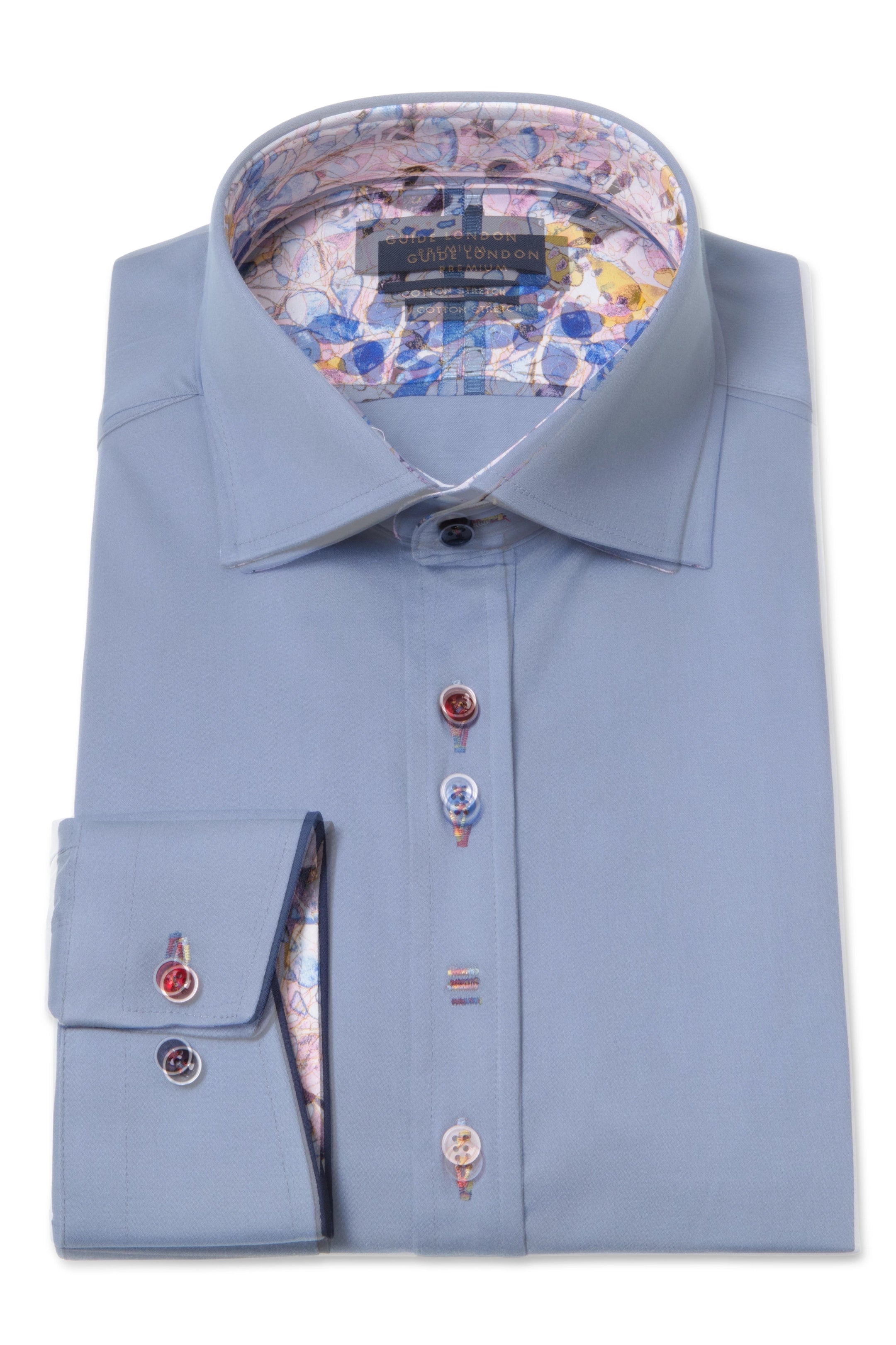 Guide London Plain But NOT Plain Sky Shirt
