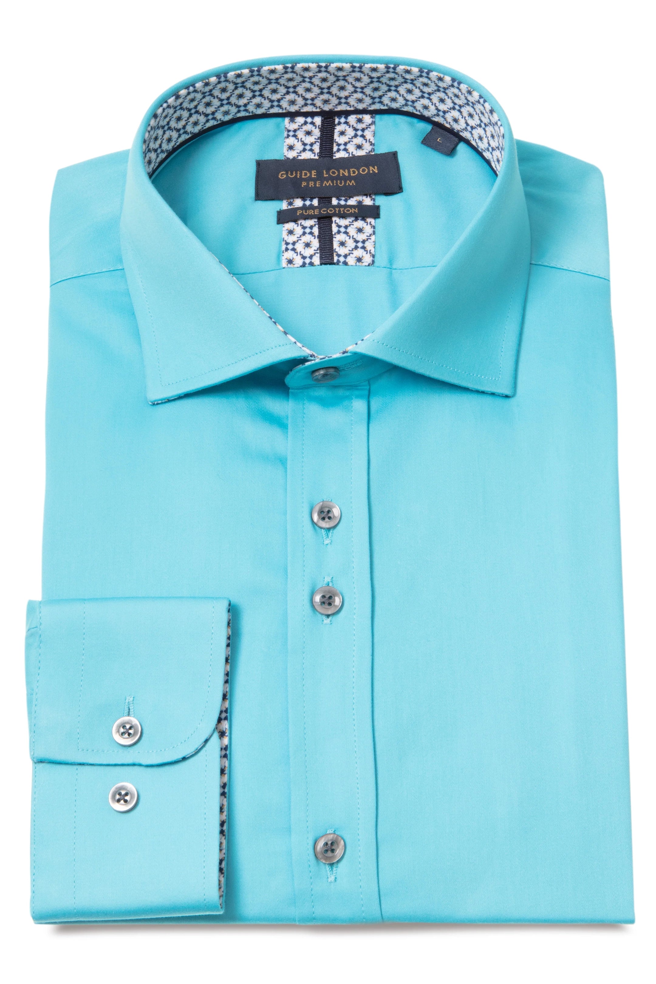 Guide London Classic Long Sleeve Detail Shirt