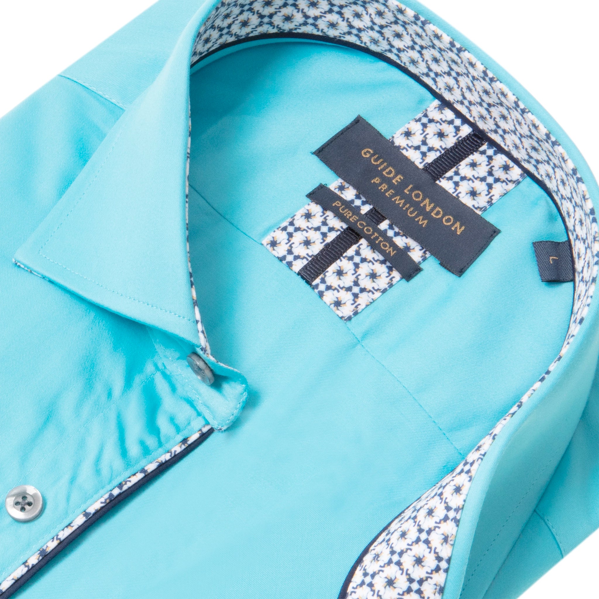 Guide London Classic Long Sleeve Detail Shirt