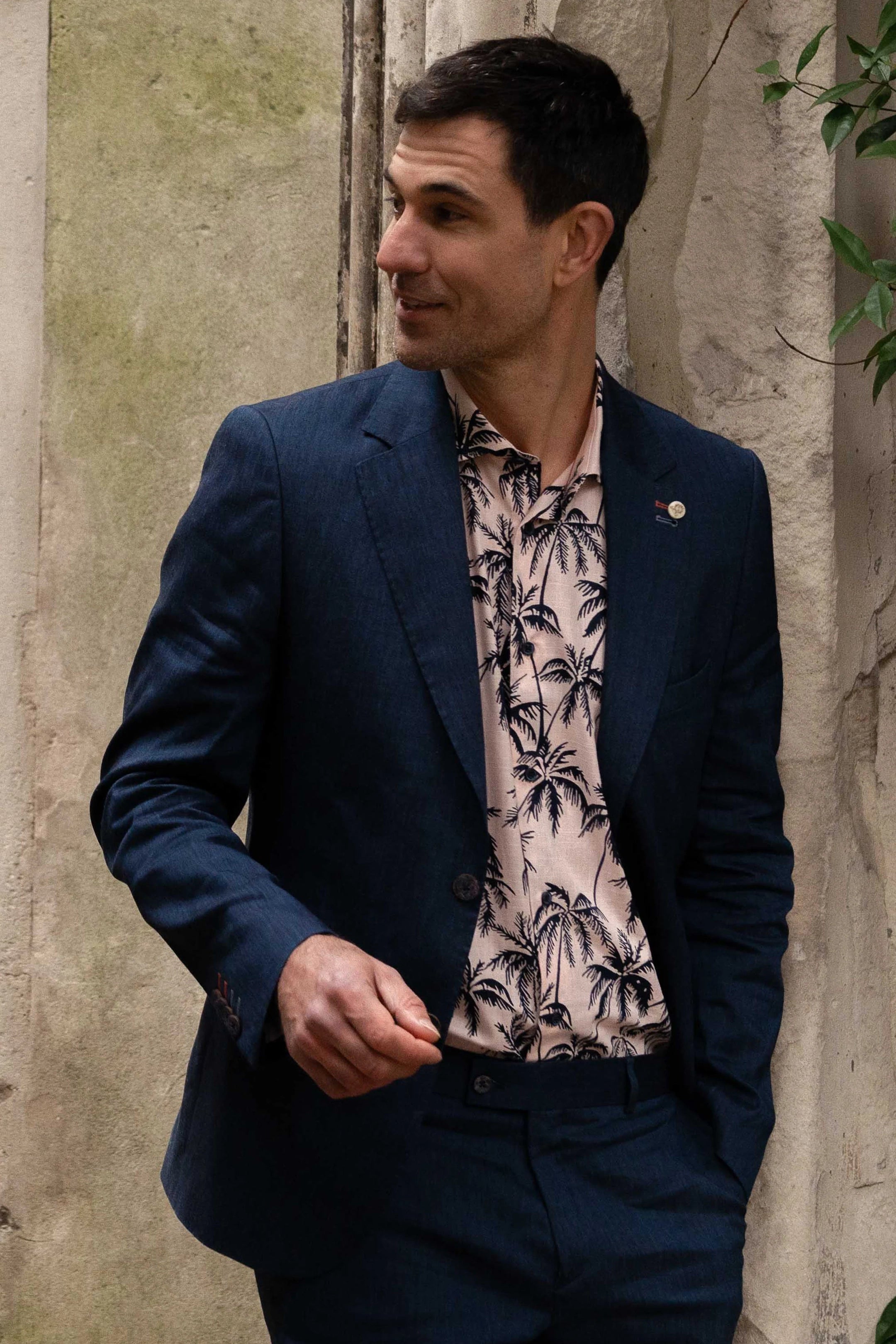 Guide London Tropical Palms Short Sleeve Shirt