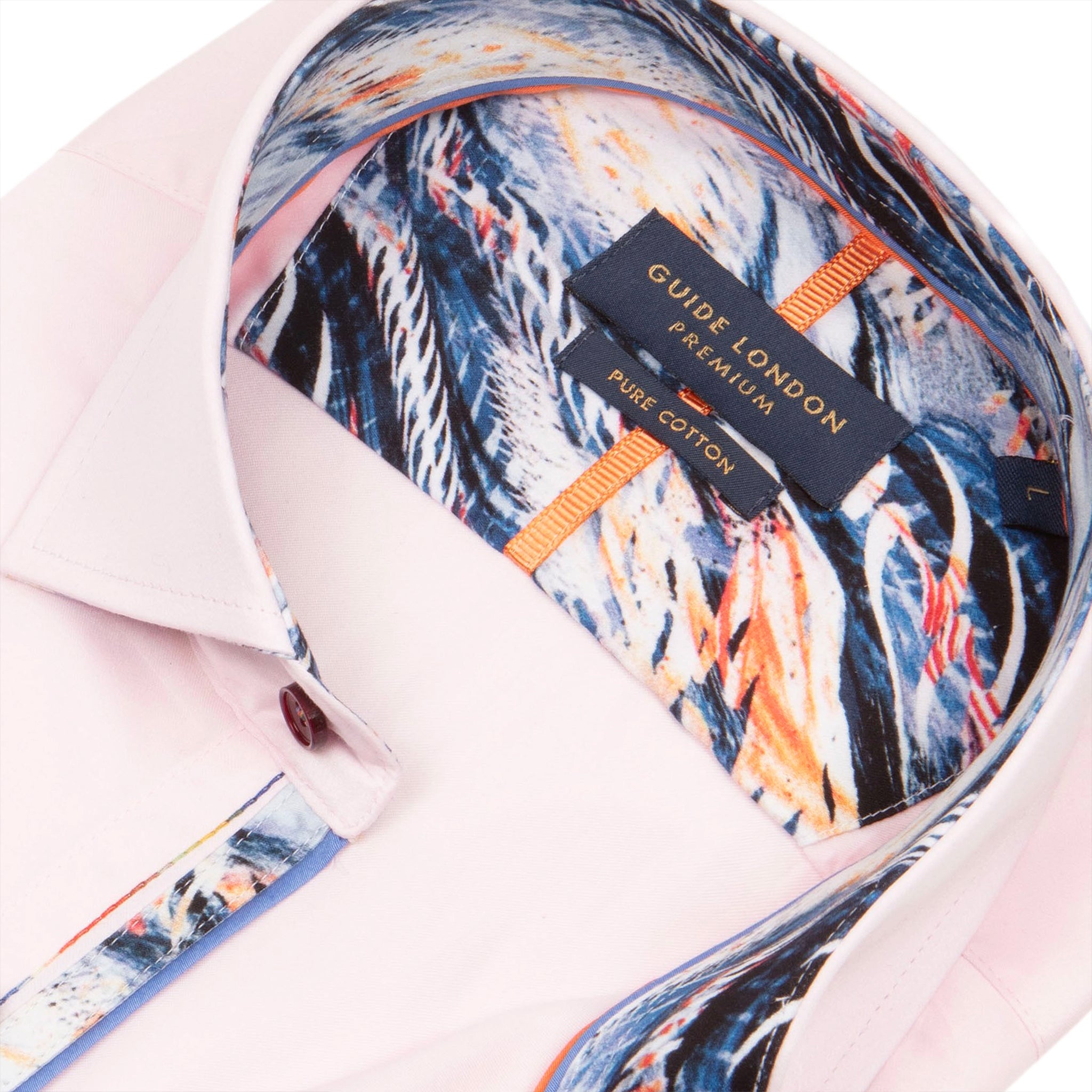 Guide London Casual Coolness White Short Sleeve Shirt