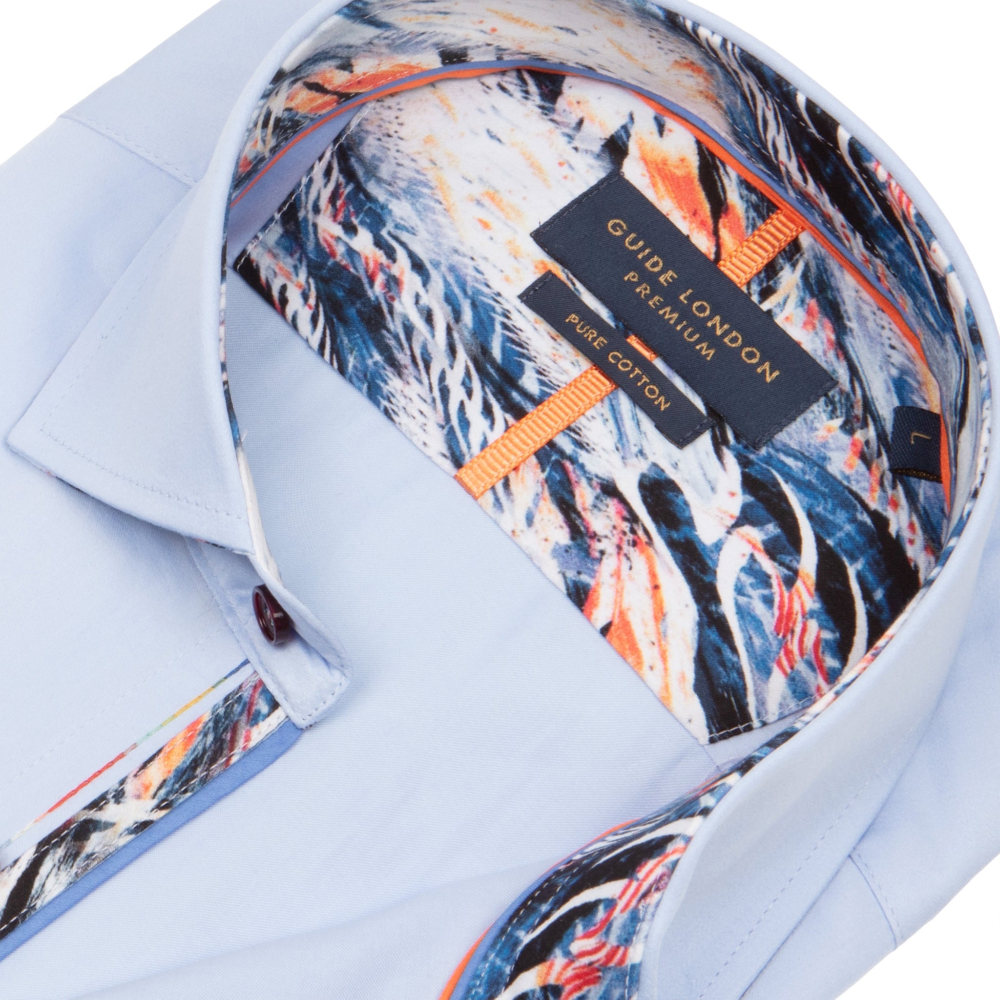 Guide London Casual Coolness White Short Sleeve Shirt