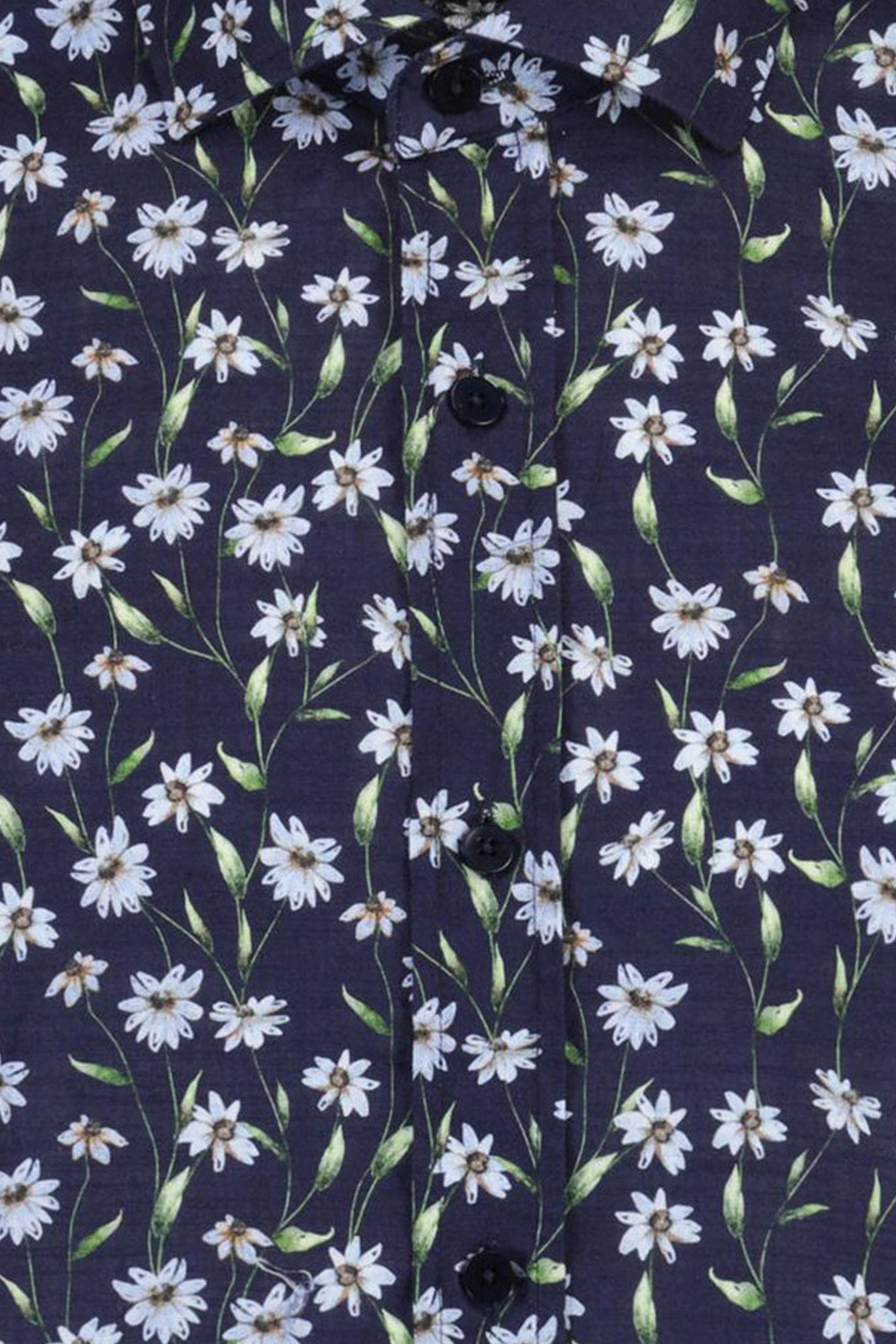Guide London Daisy Print Short Sleeve Shirt