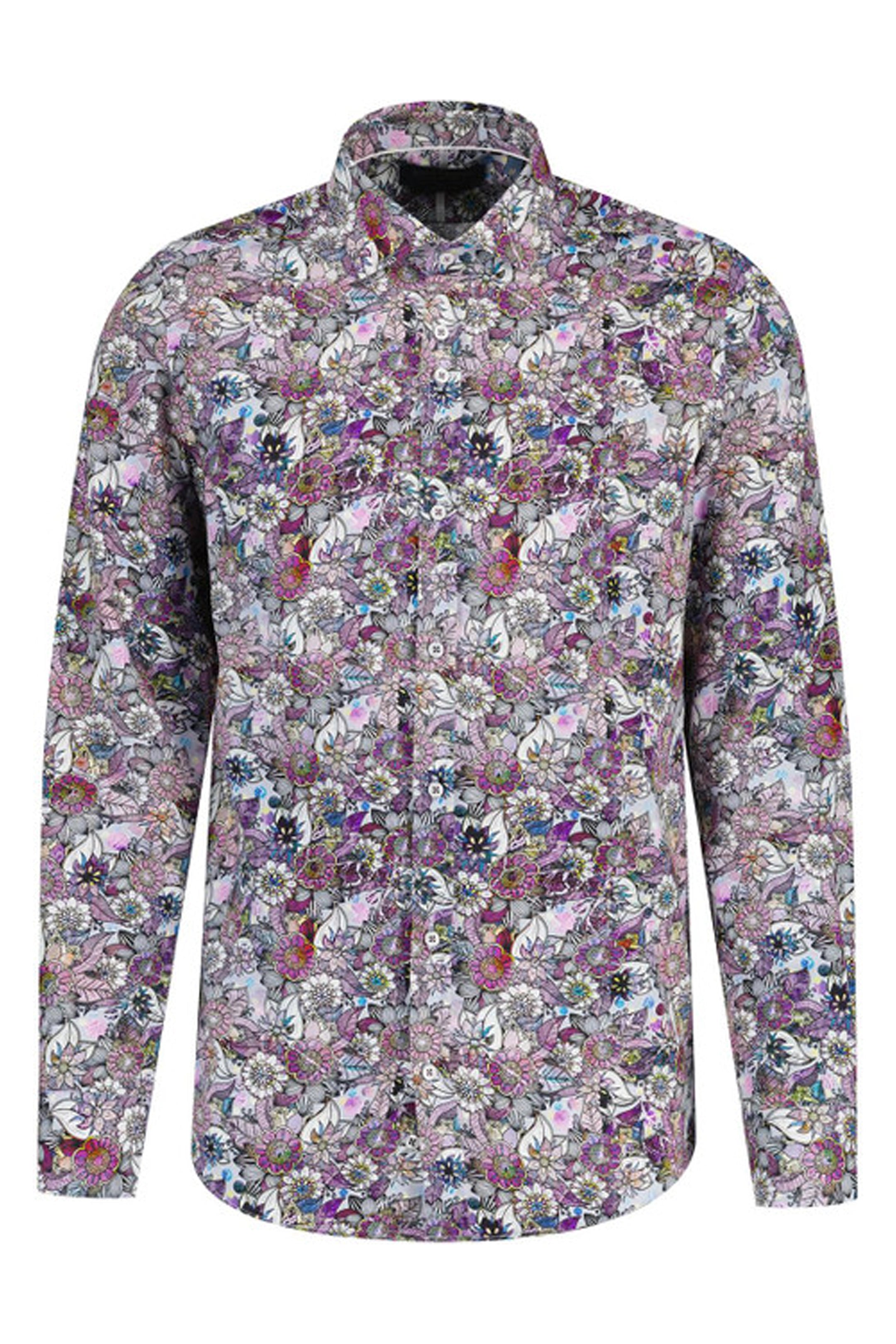 Guide London Pink Floral Shirt