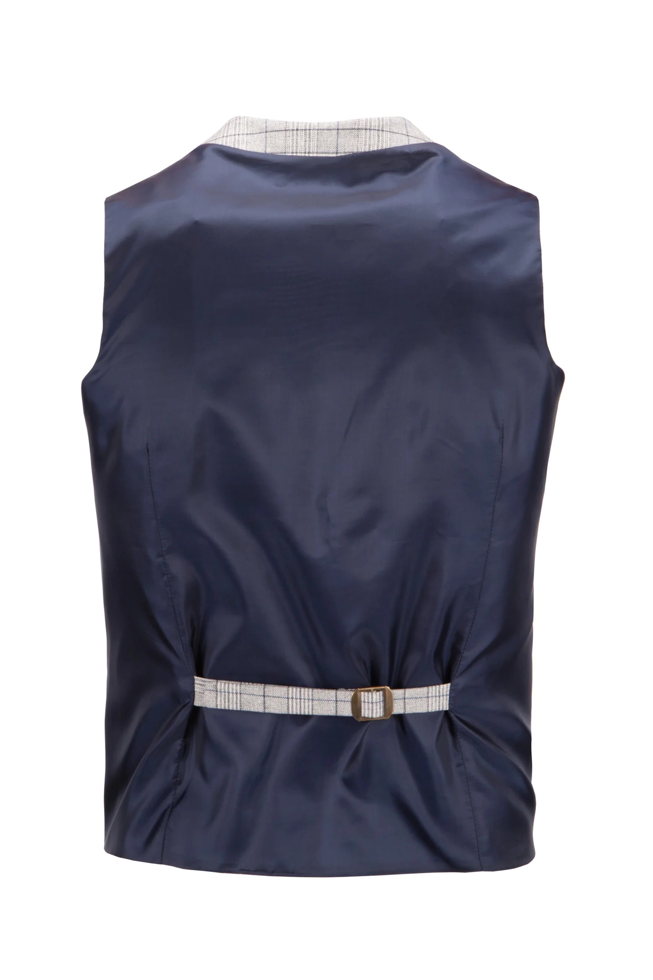 Stone Multi-Checked 3 Piece Suit