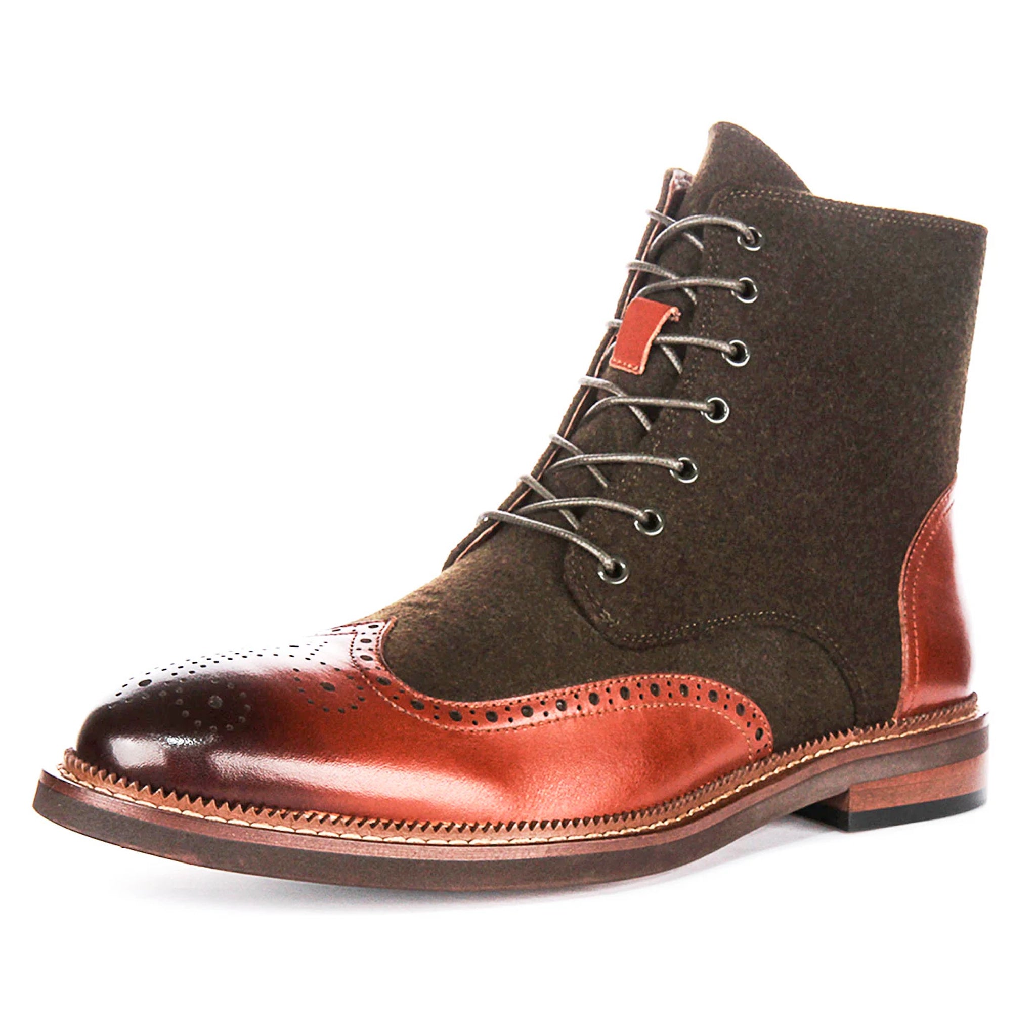 Clfford Brown Khaki Ankle Boots