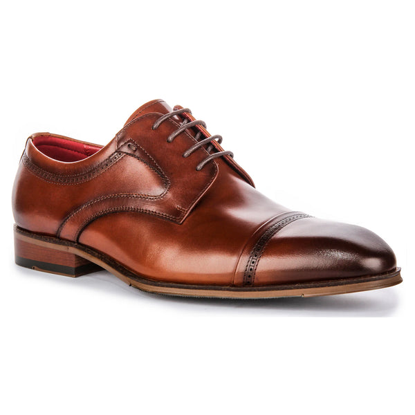 Everett Lace Up Tan Derby