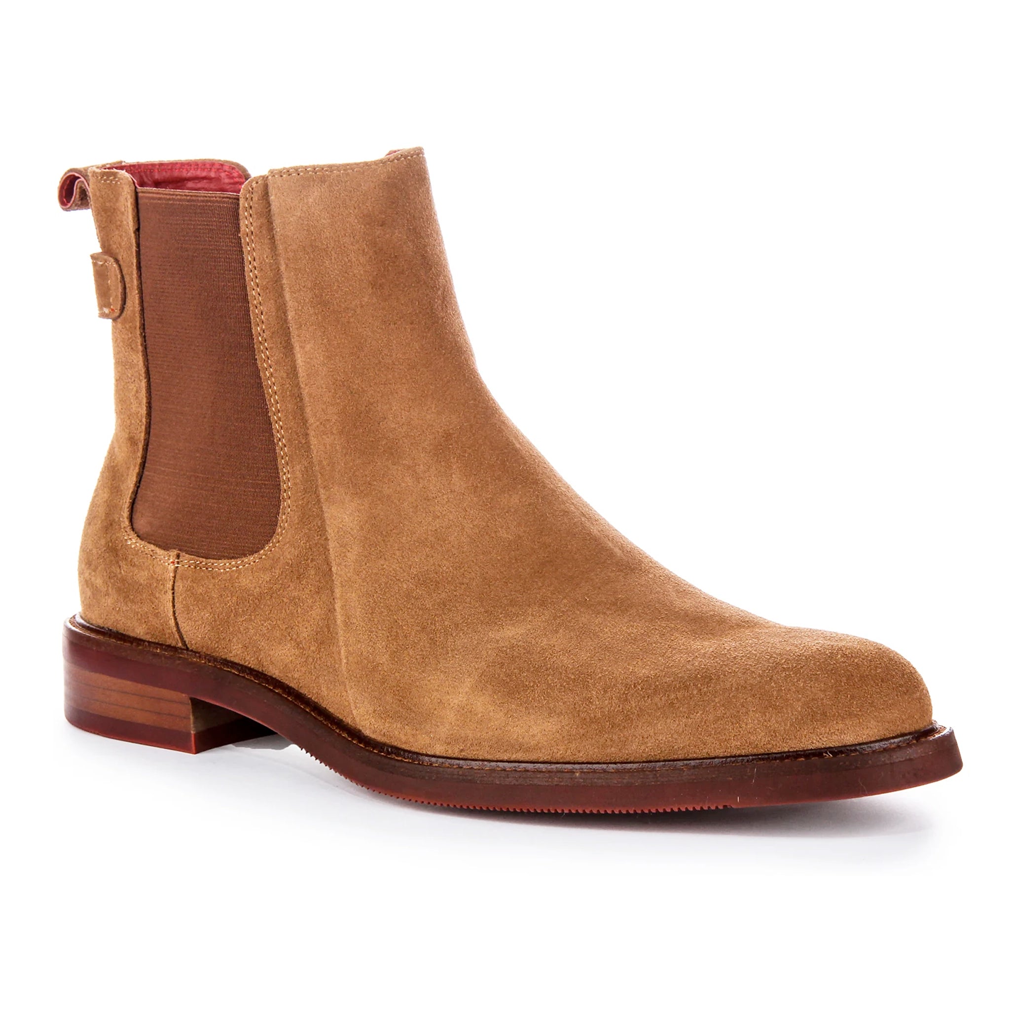 Luiz Suede Chelsea Boots In Camel