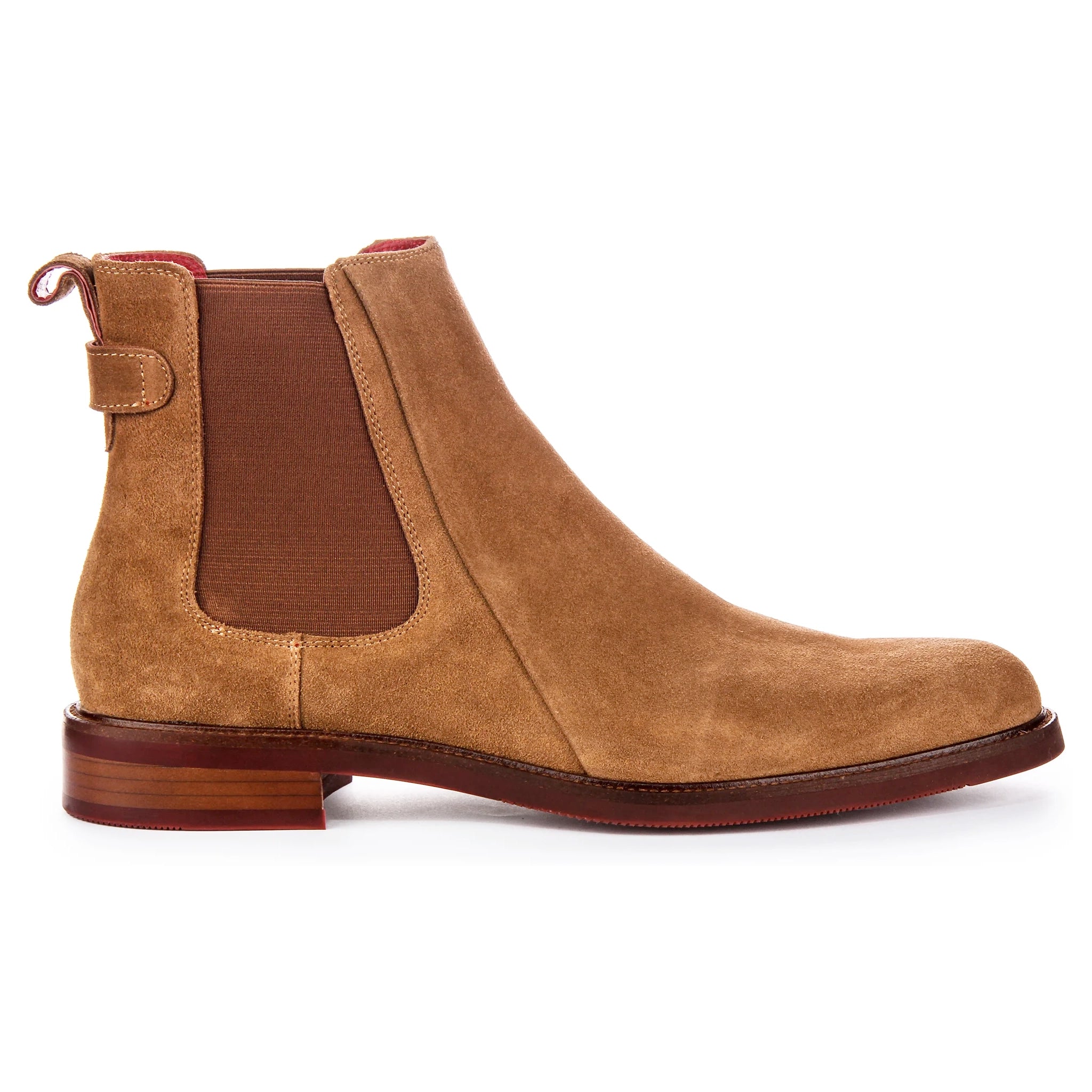 Luiz Suede Chelsea Boots In Camel