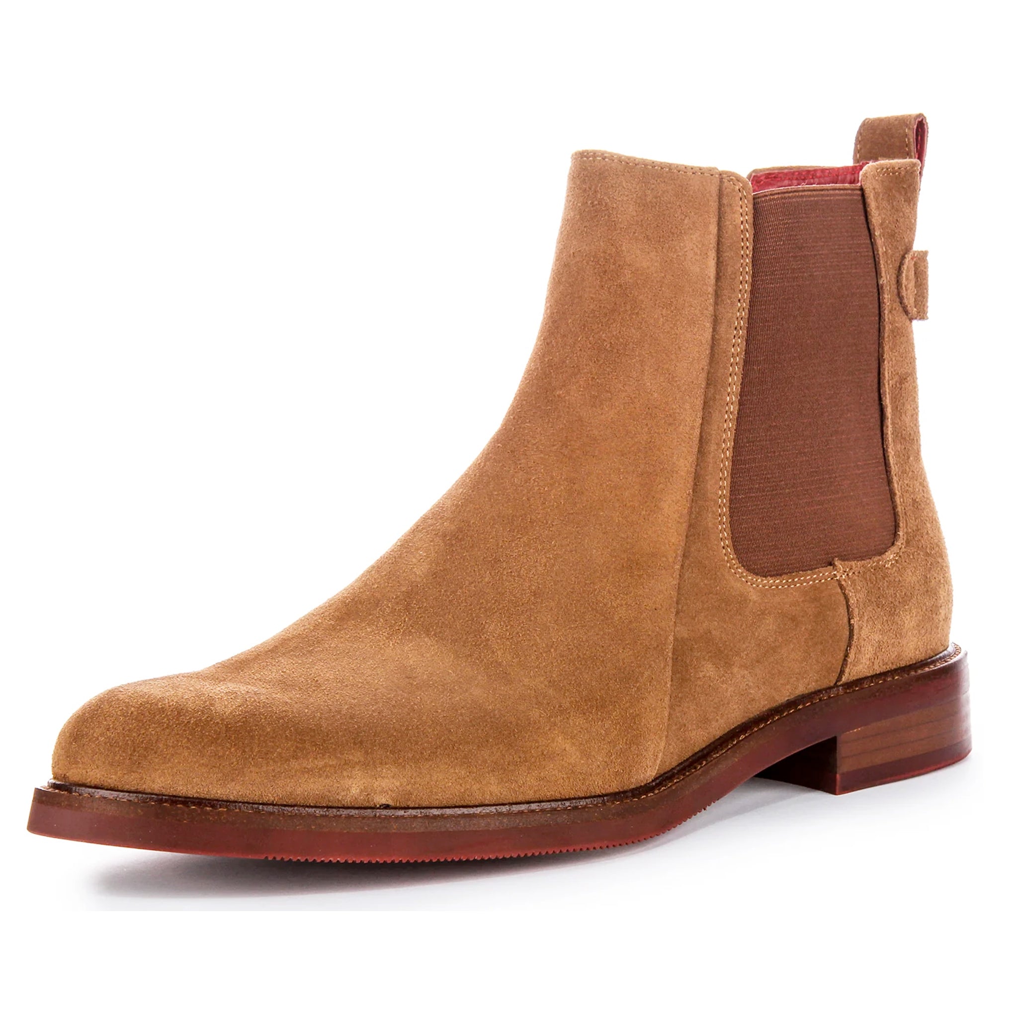 Luiz Suede Chelsea Boots In Camel