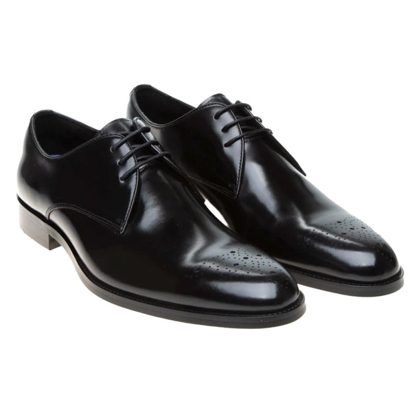 John White Romsey Black Derby Shoes