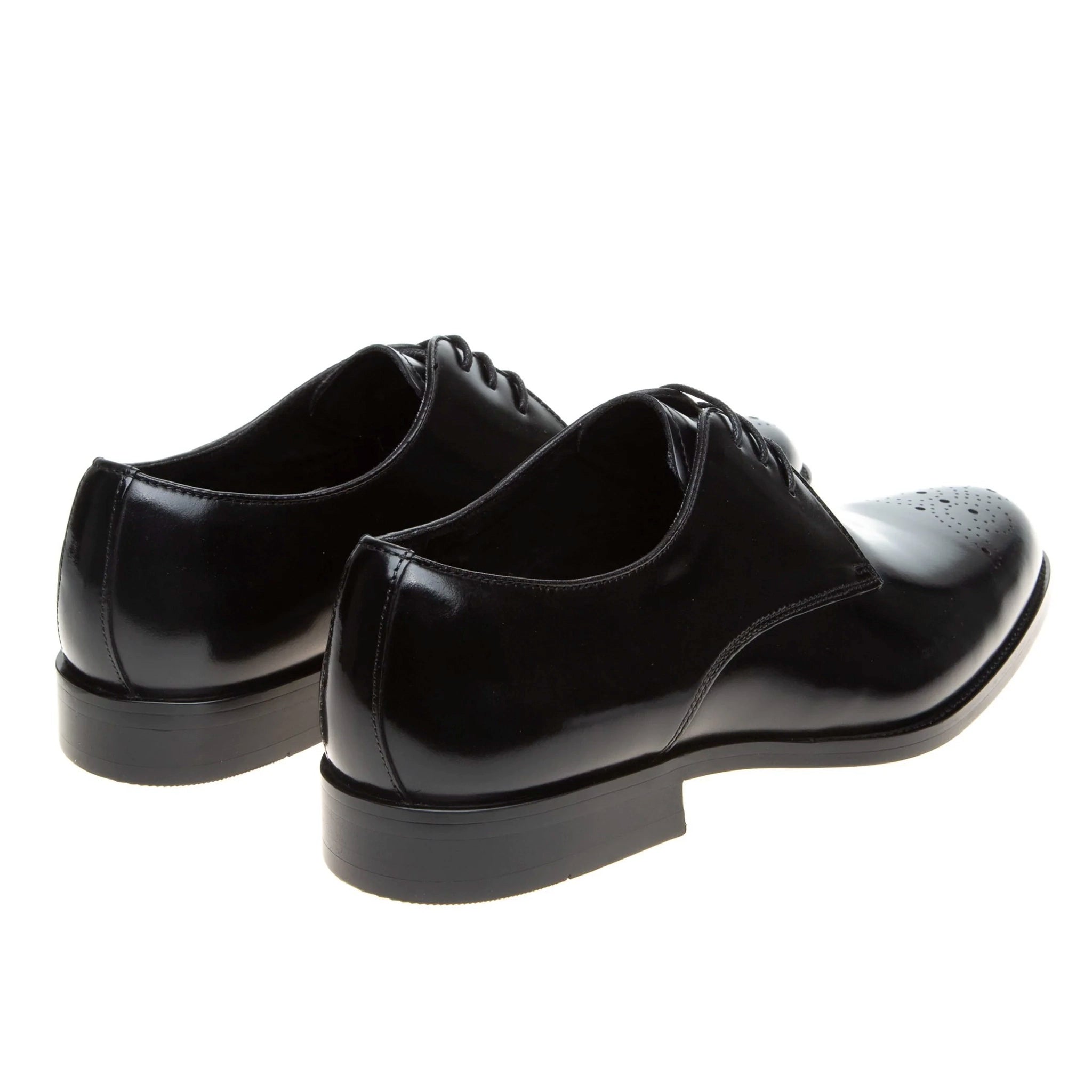 John White Romsey Black Derby Shoes