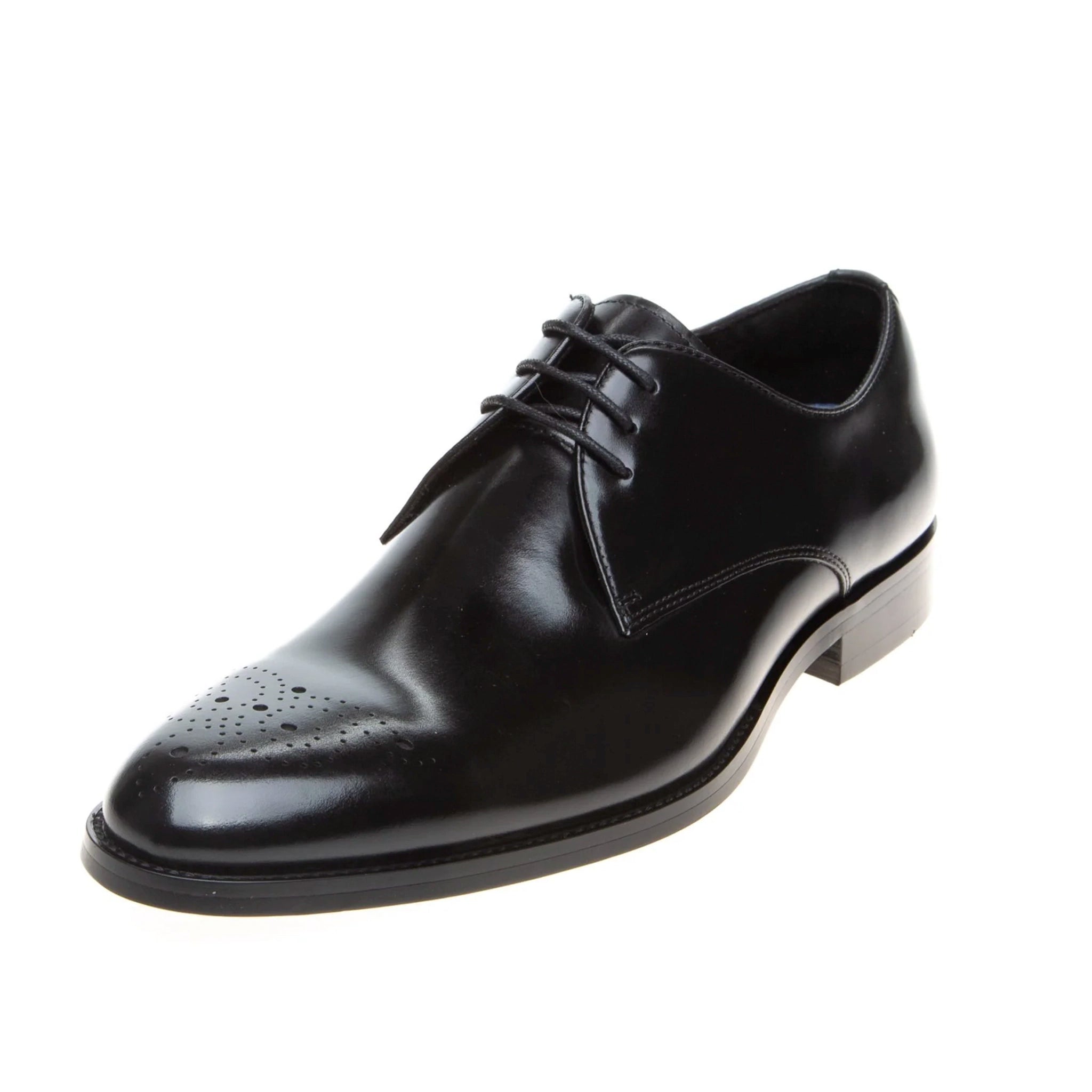 John White Romsey Black Derby Shoes