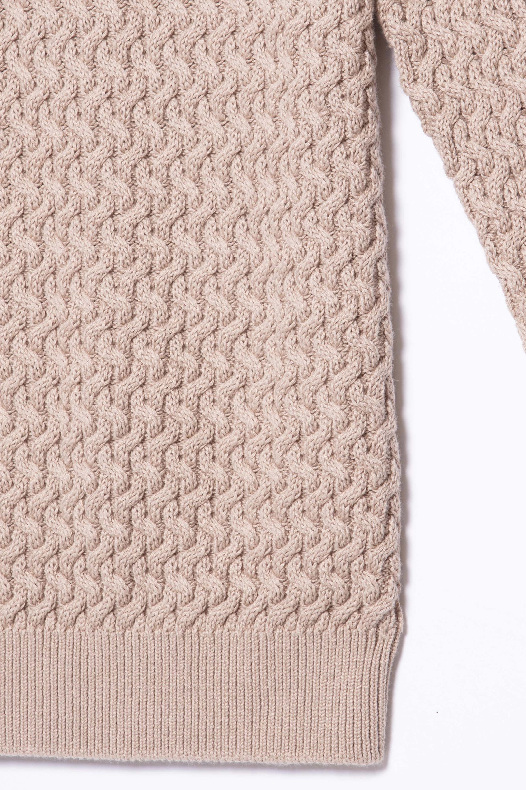 Guide London Stone Basket Weave Crew Neck Top