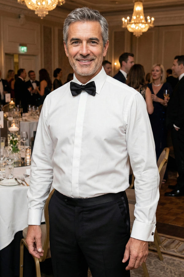 Double Cuff White Dress Shirt