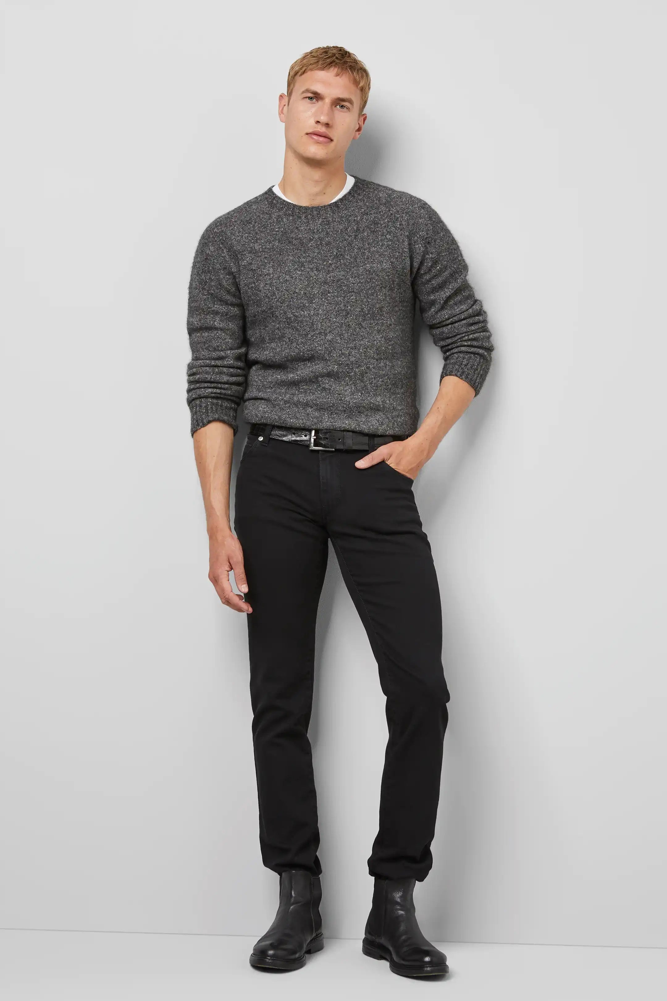 Meyer Dark & Clean Denim M5 Slim Modern Fit BLACK Jeans