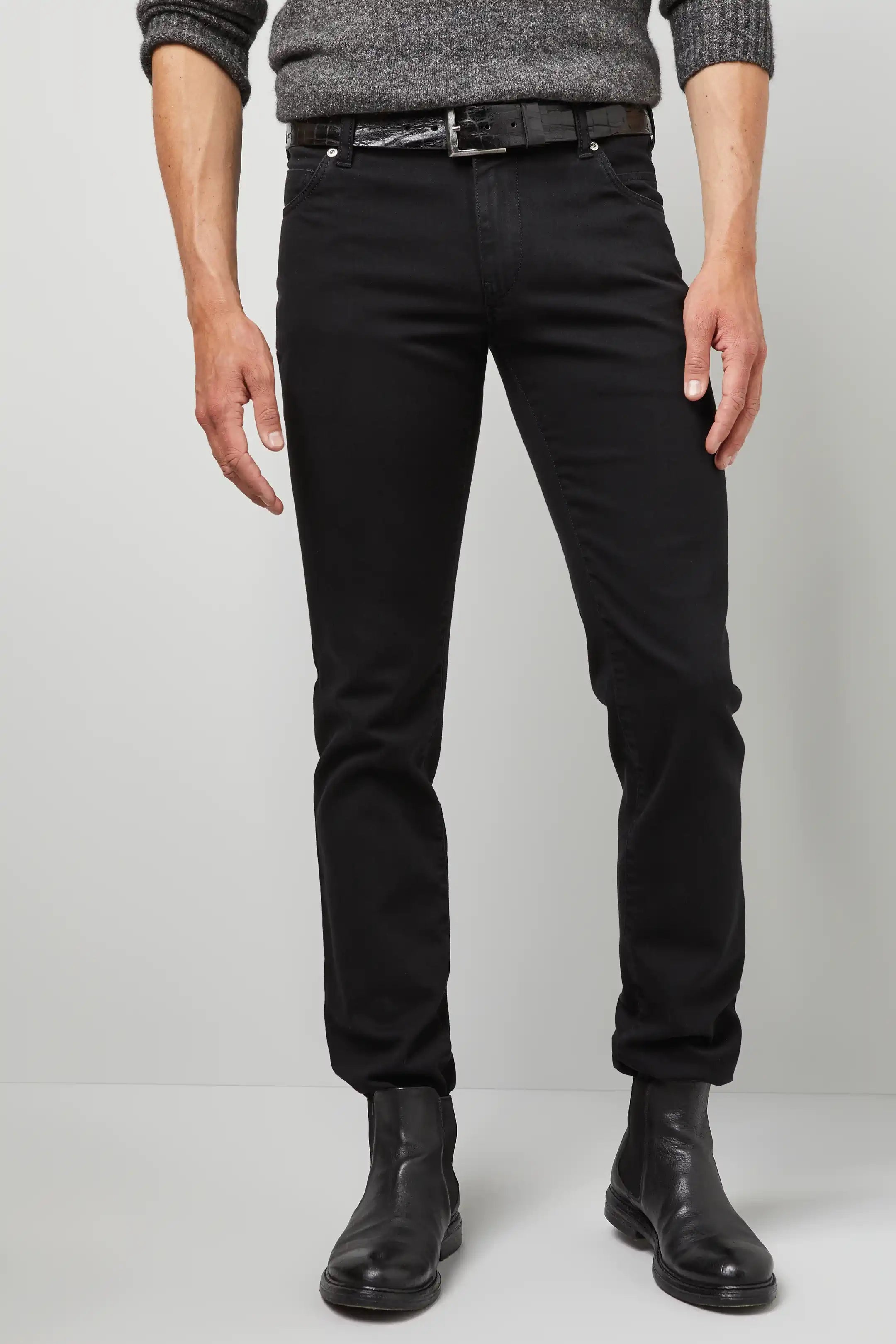 Meyer Dark & Clean Denim M5 Slim Modern Fit BLACK Jeans