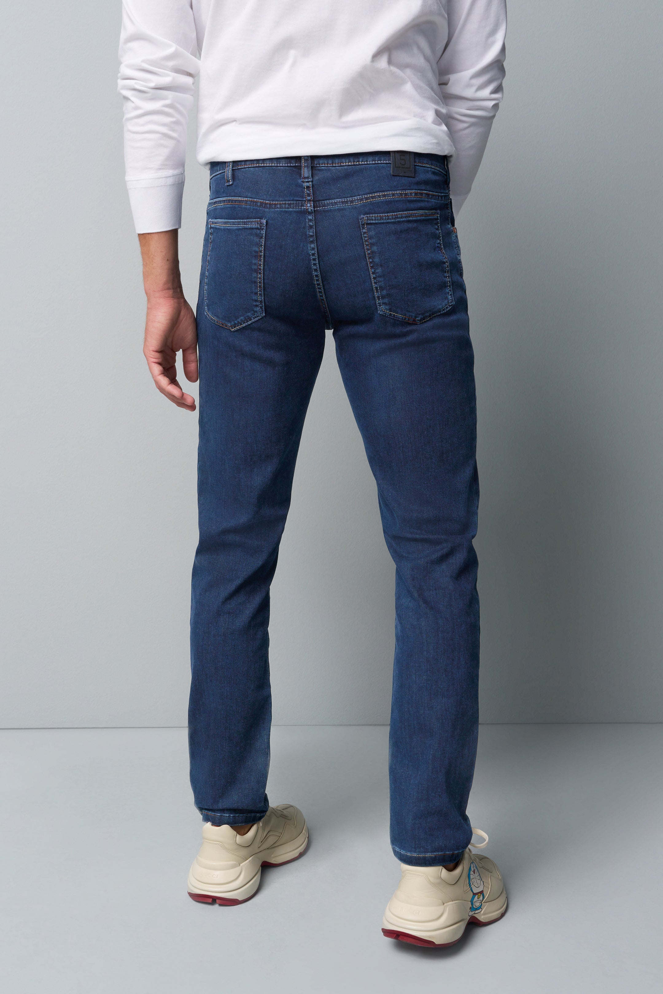 Meyer Clean Dark Denim M5 Slim Modern Fit Jeans
