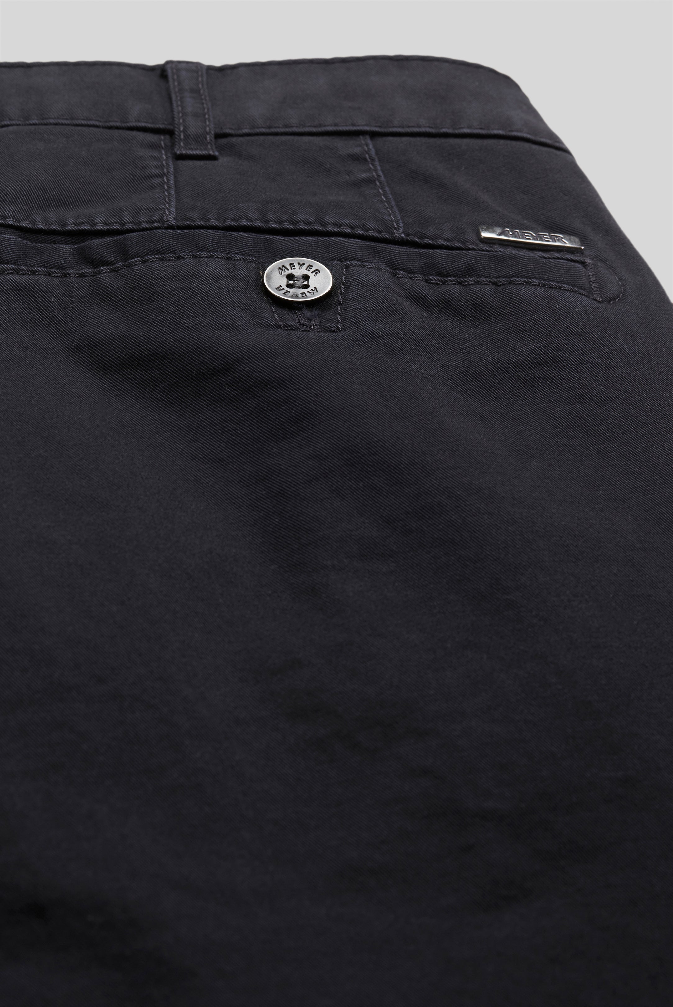 Meyer Navy Roma Cotton Chinos