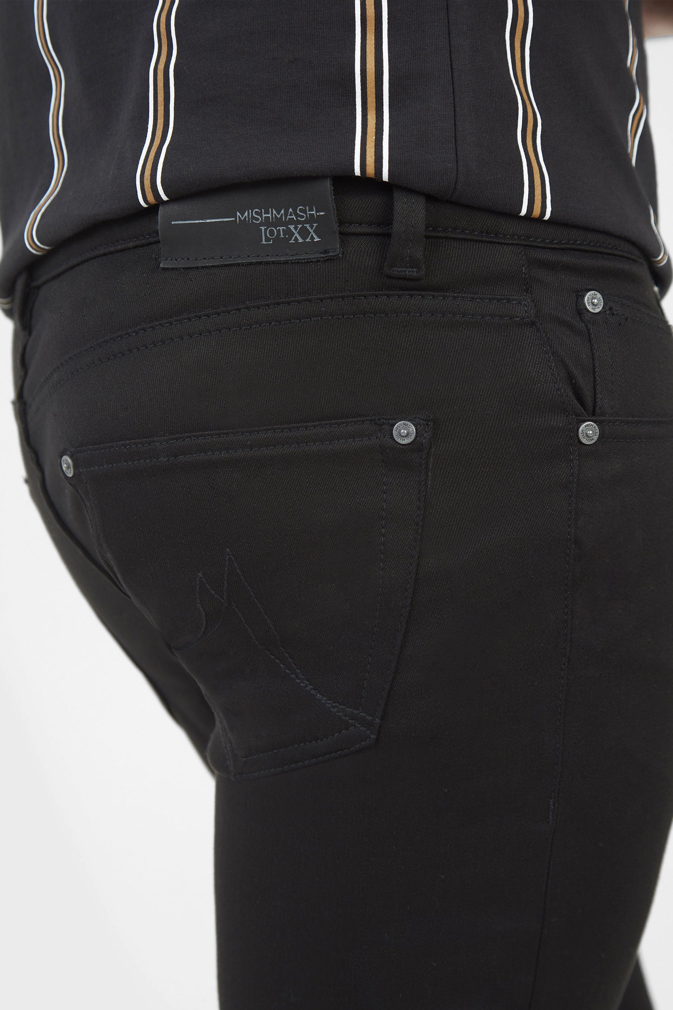 Mish Mash Skinny Fit Hyper FLEX Stay Black Jeans