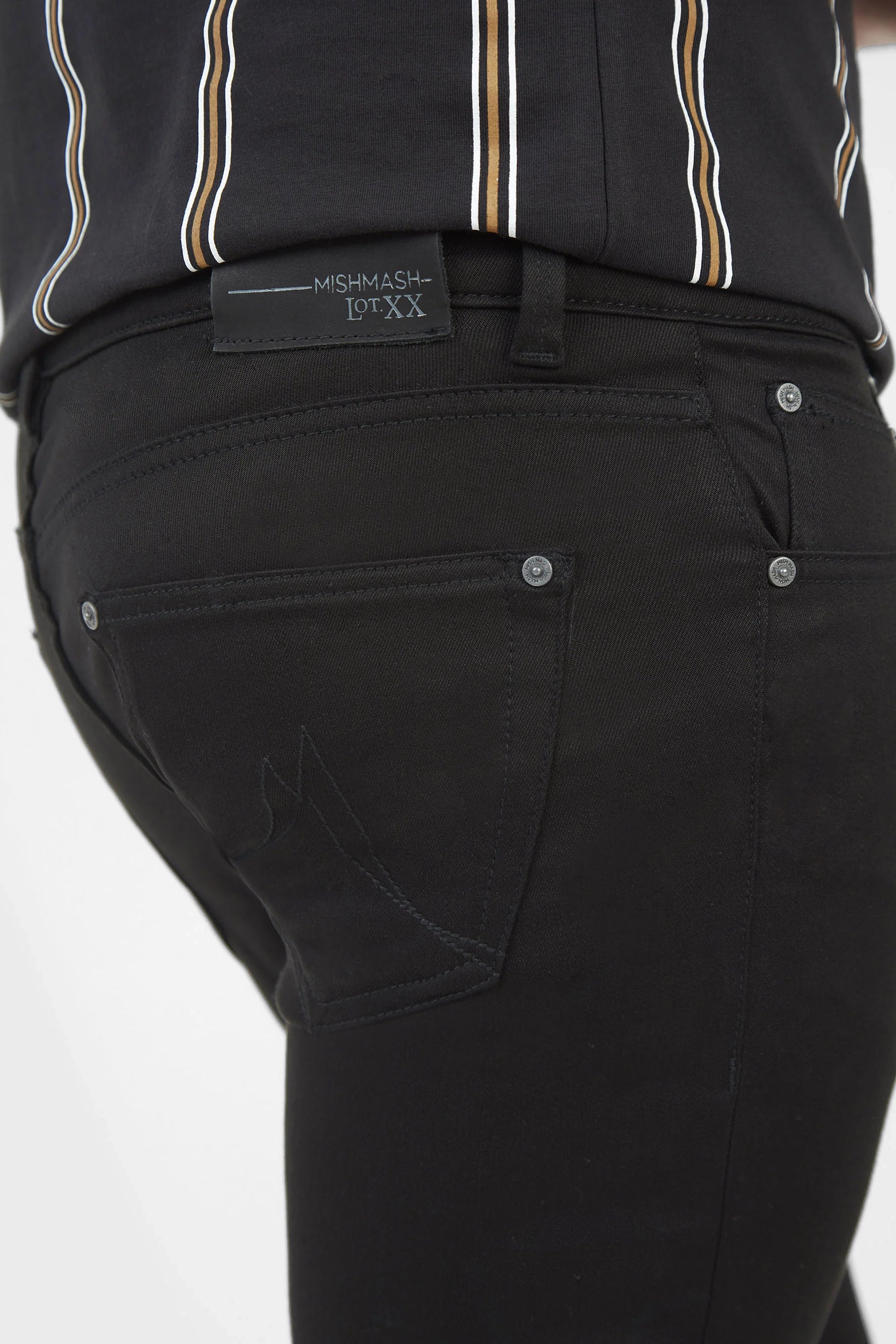 Mish Mash Slim Fit Hyper FLEX Stay Black Jeans