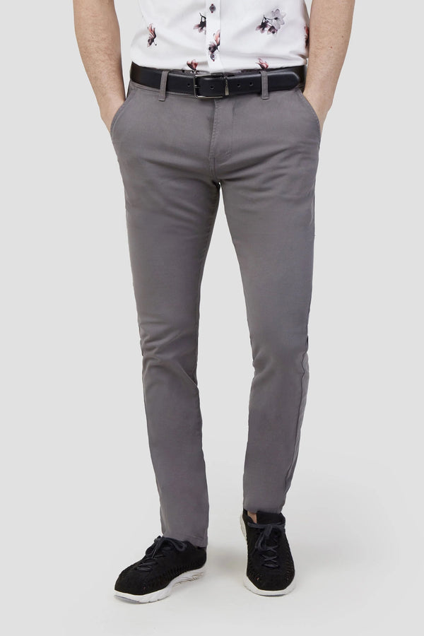 Mish Mash Slim Fit Bromley Charcoal Chino
