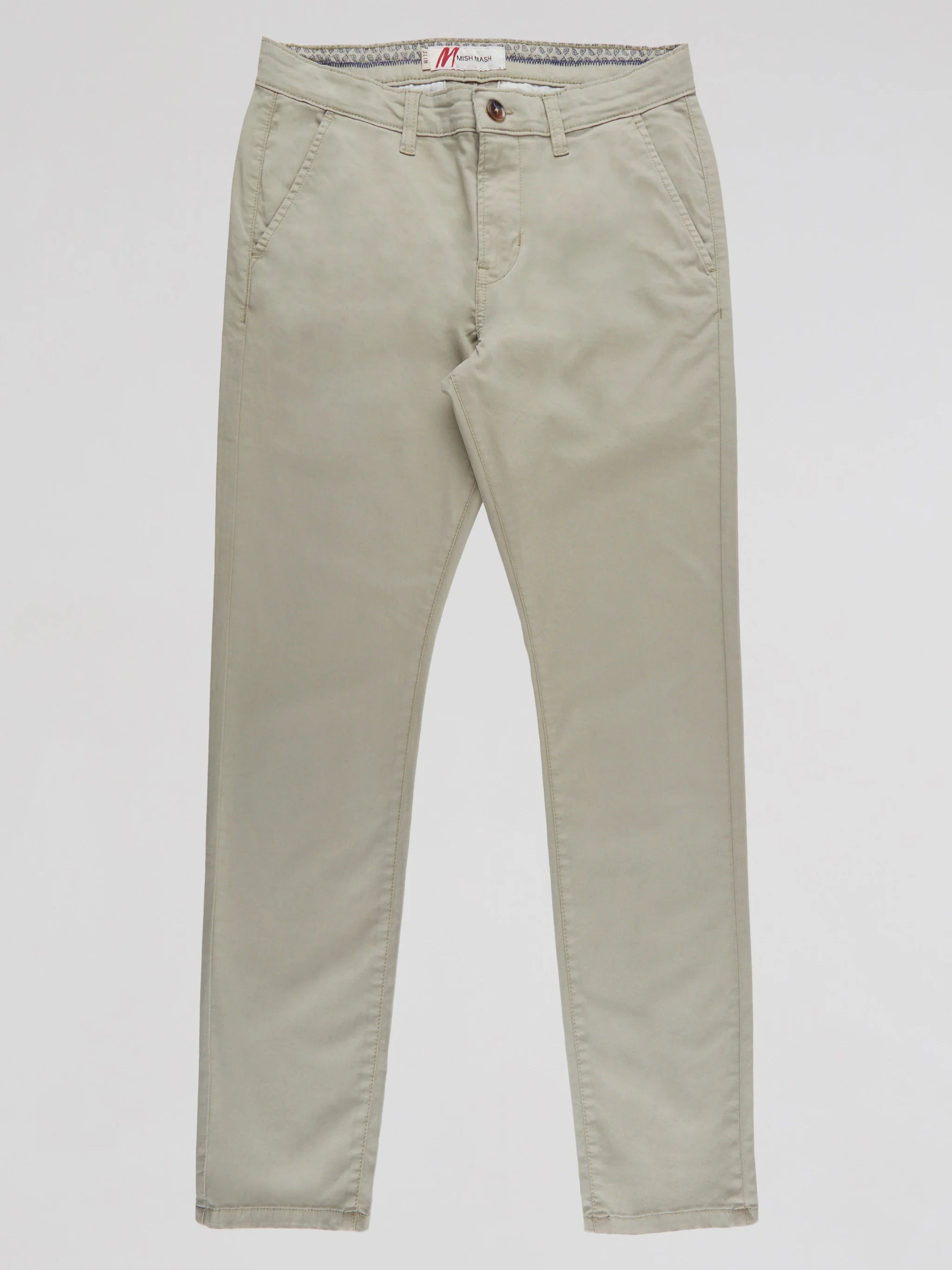 Mish Mash Slim Fit Bromley Desert Sage Chino