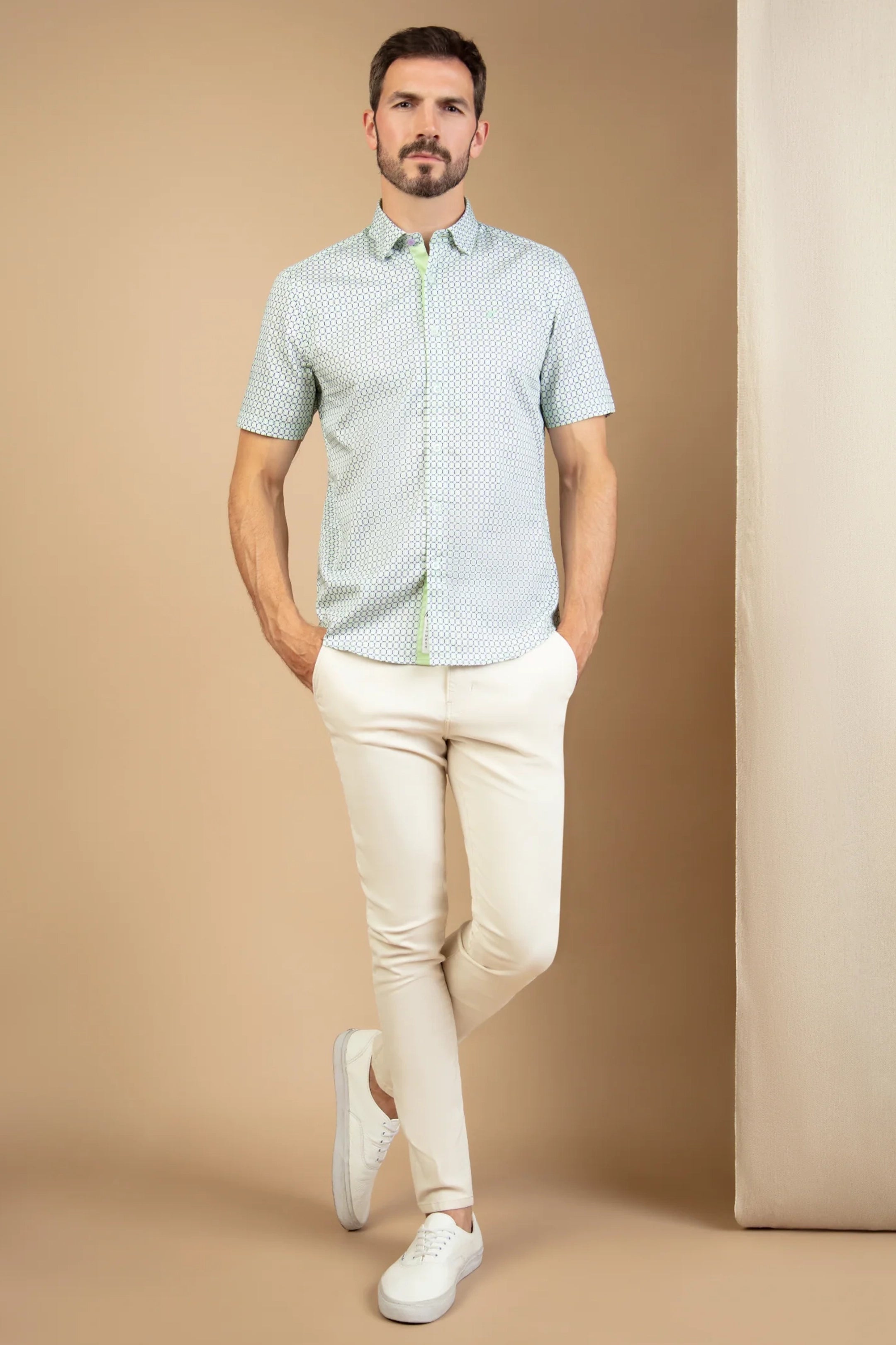 Mish Mash Slim Fit Bromley Gardenia Chino