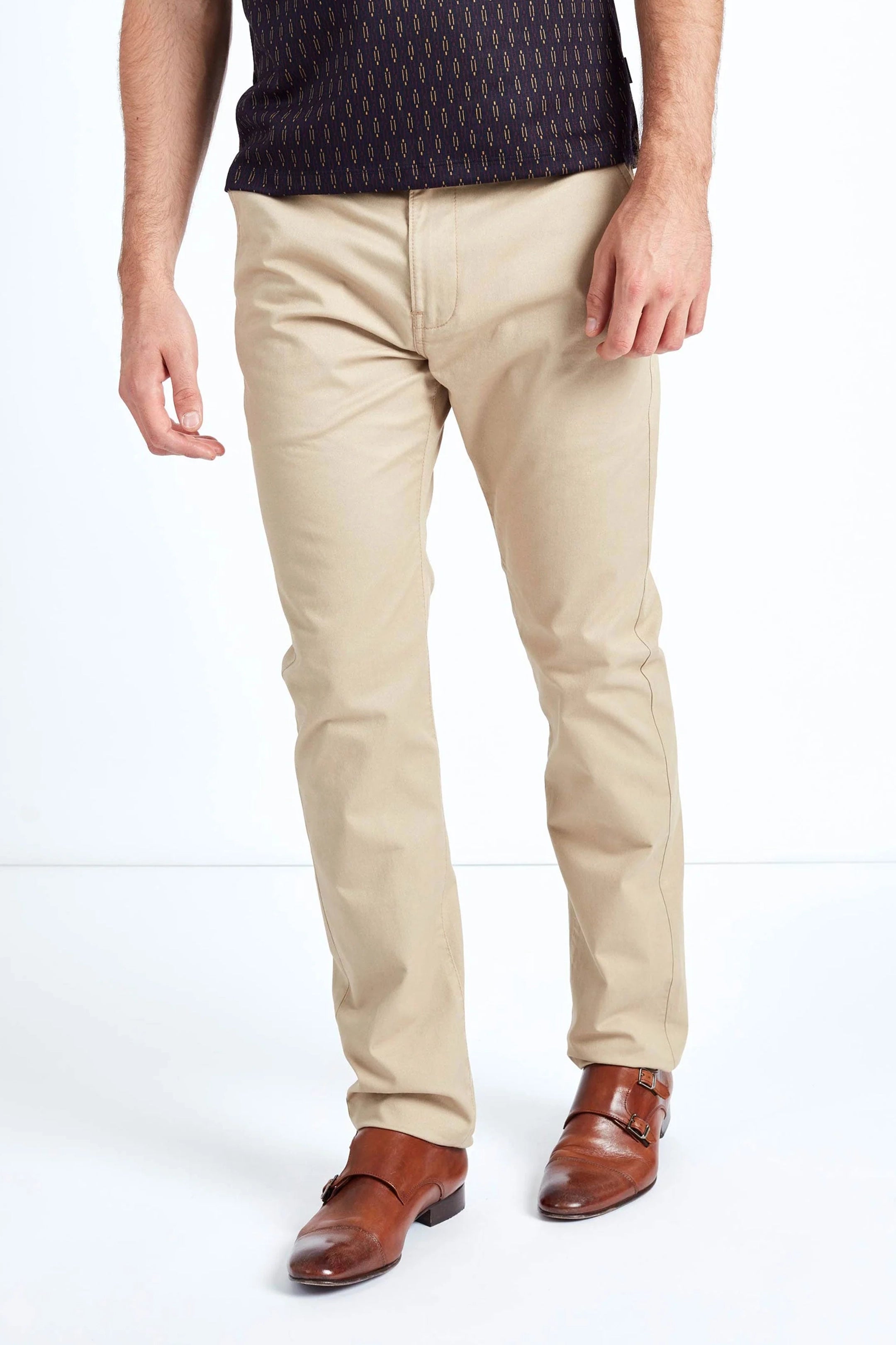 Mish Mash Slim Fit Bromley Stone Chino