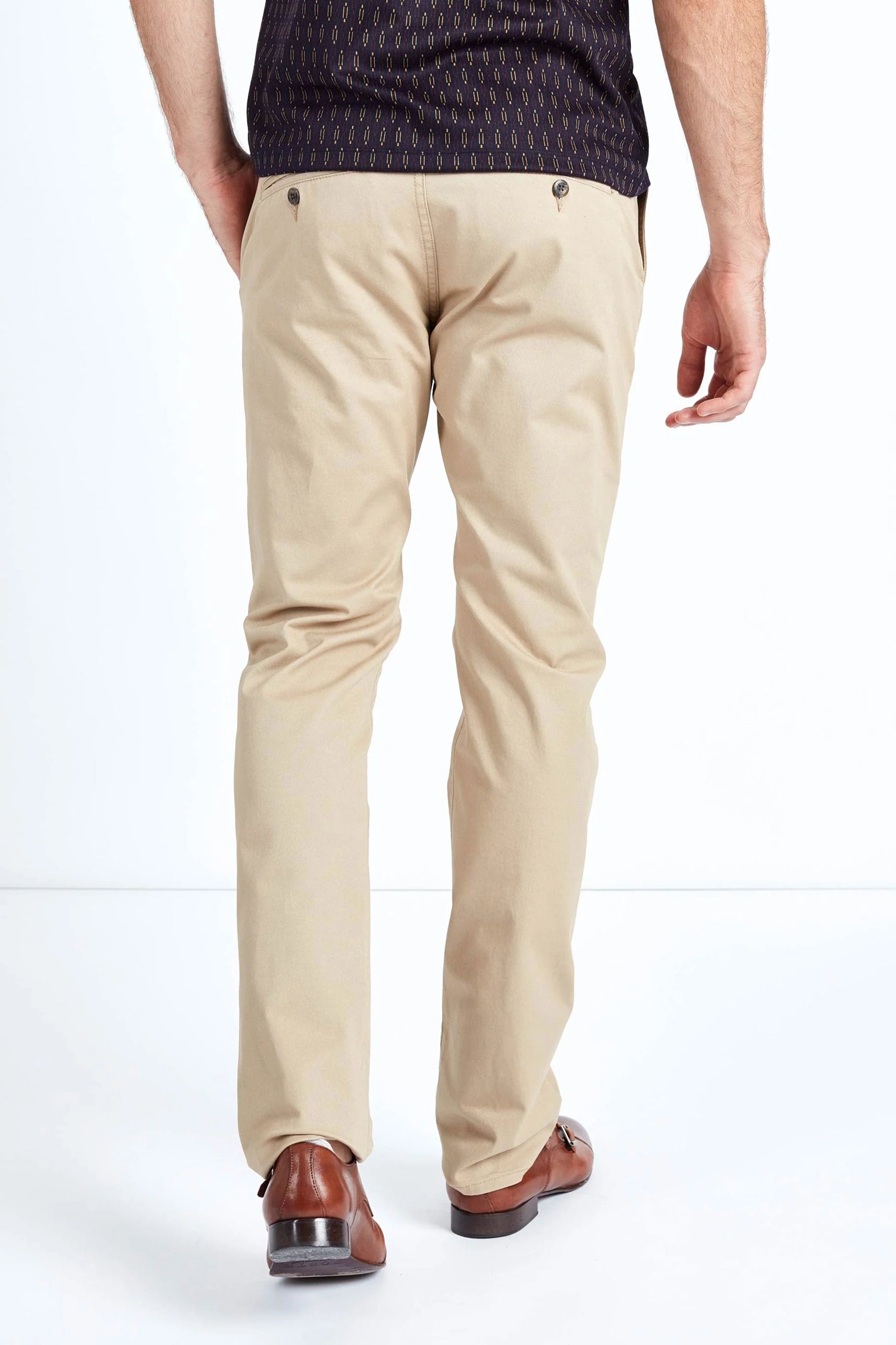 Mish Mash Slim Fit Bromley Stone Chino