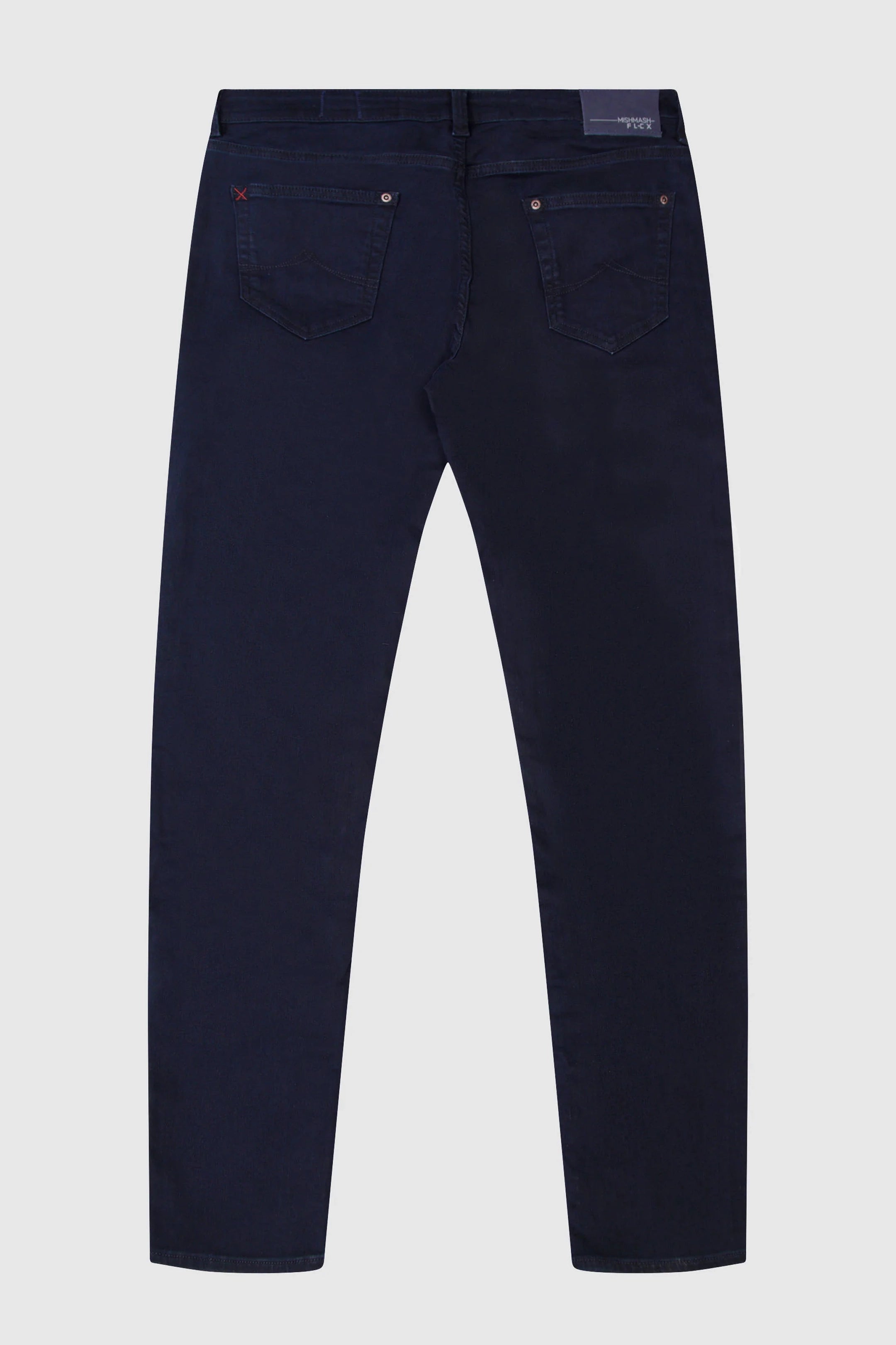 Mish Mash Tapered Fit Flex Active Blue Black Denim Jean