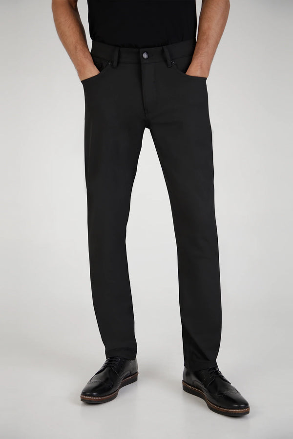 Mish Mash Tapered Fit Turin Black Trousers