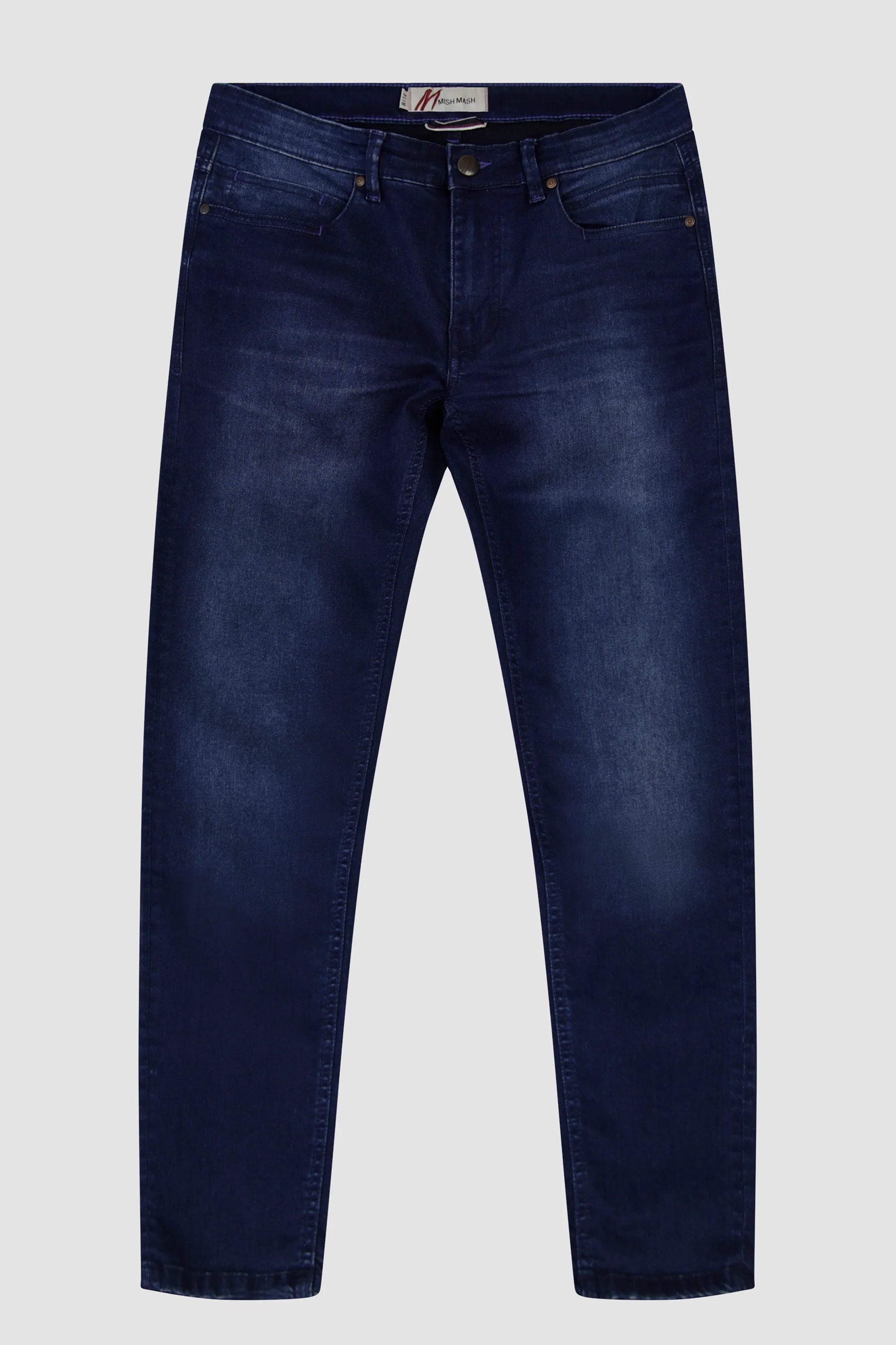 Mish Mash Tapered Bradley Blue Black Denim Jeans