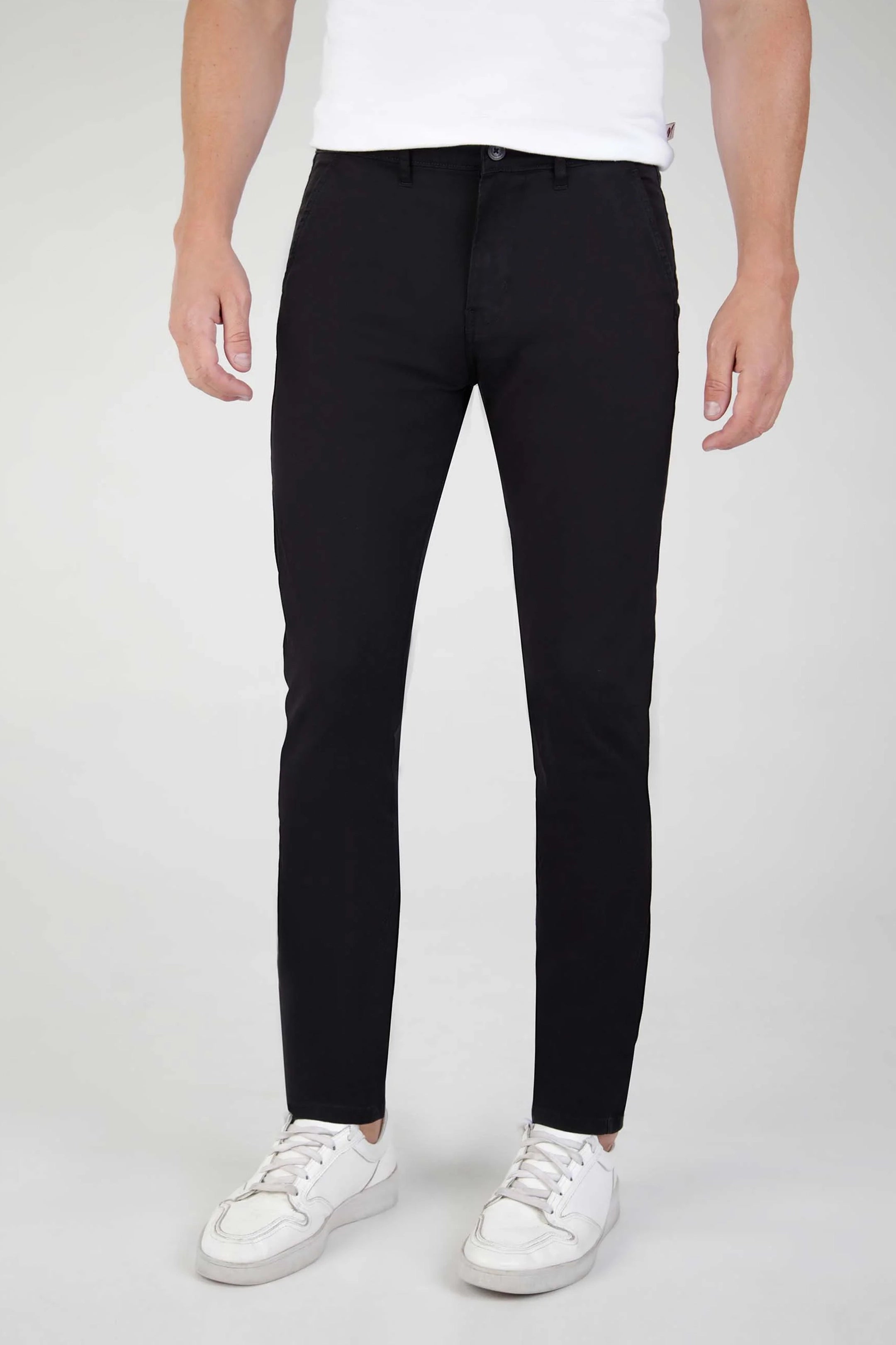 Mish Mash Tapered Fit Bromley Black Chinos