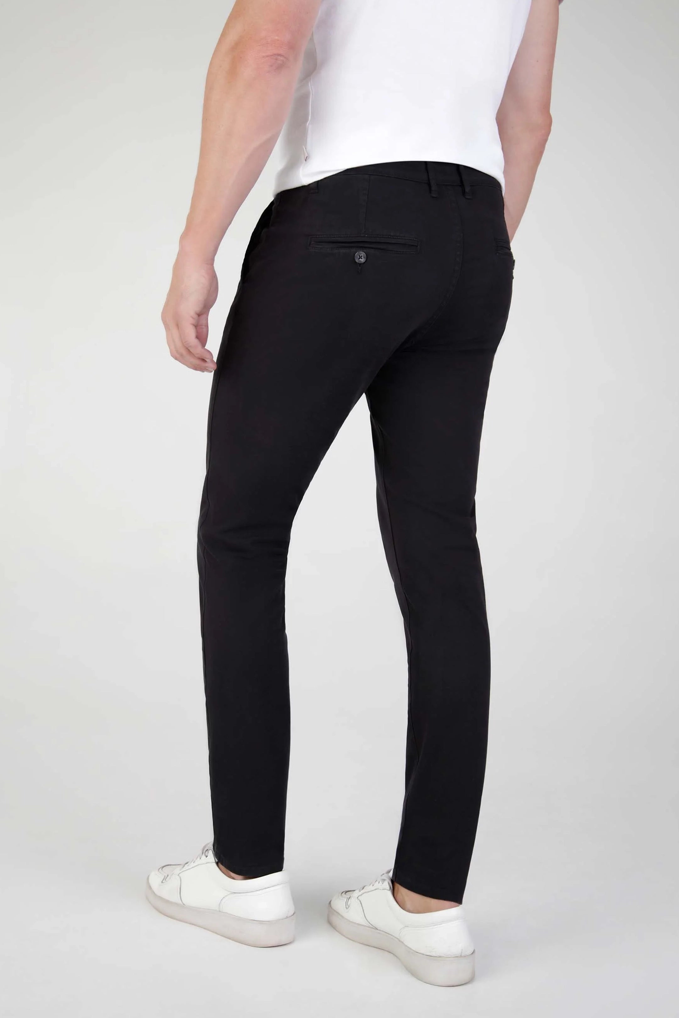 Mish Mash Tapered Fit Bromley Black Chinos