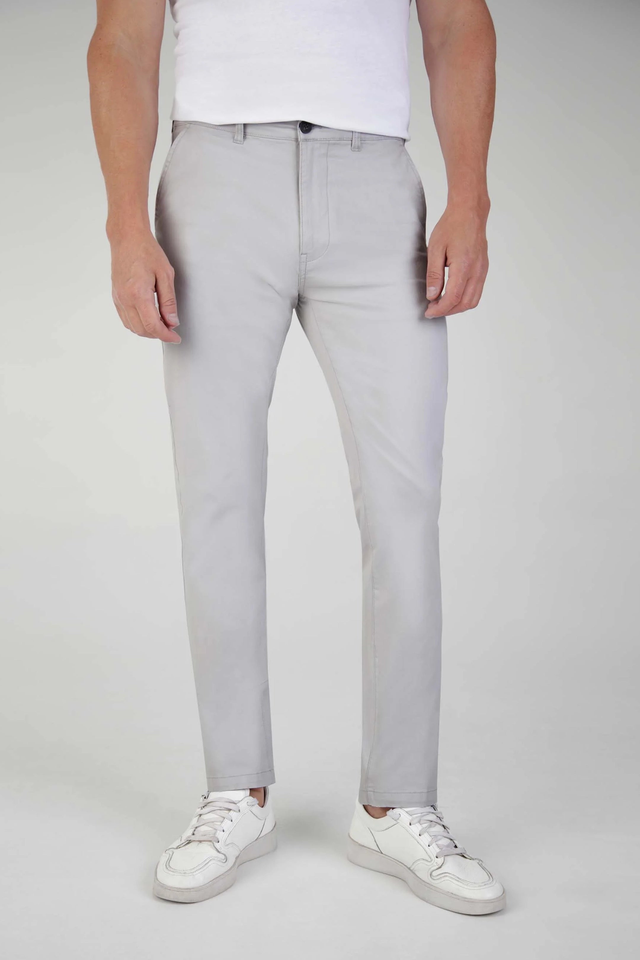 Mish Mash Tapered Fit Bromley Light Grey Chinos