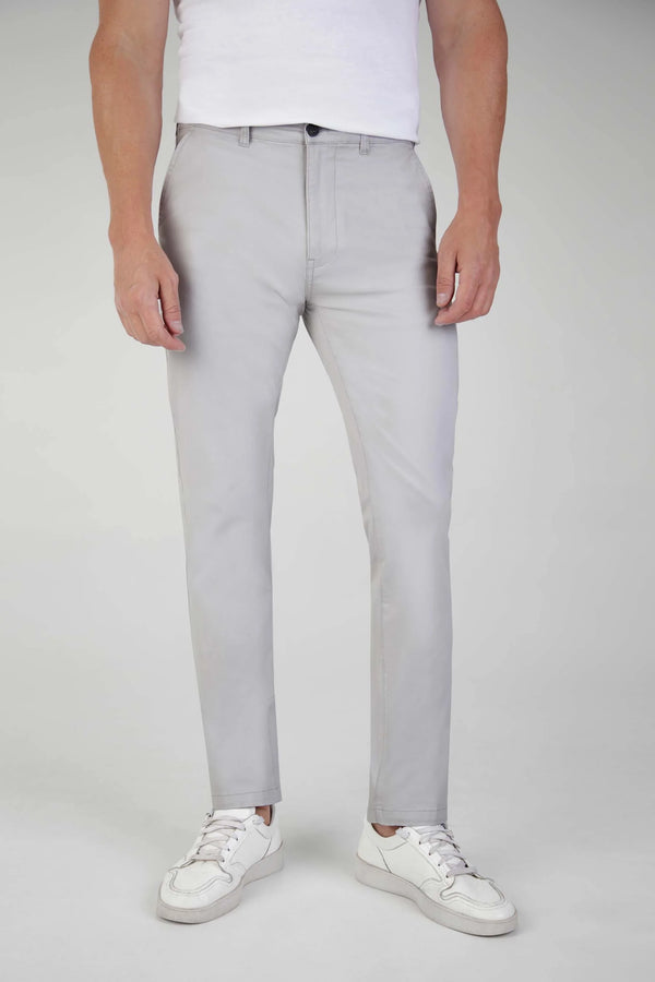 Mish Mash Tapered Fit Bromley Light Grey Chinos