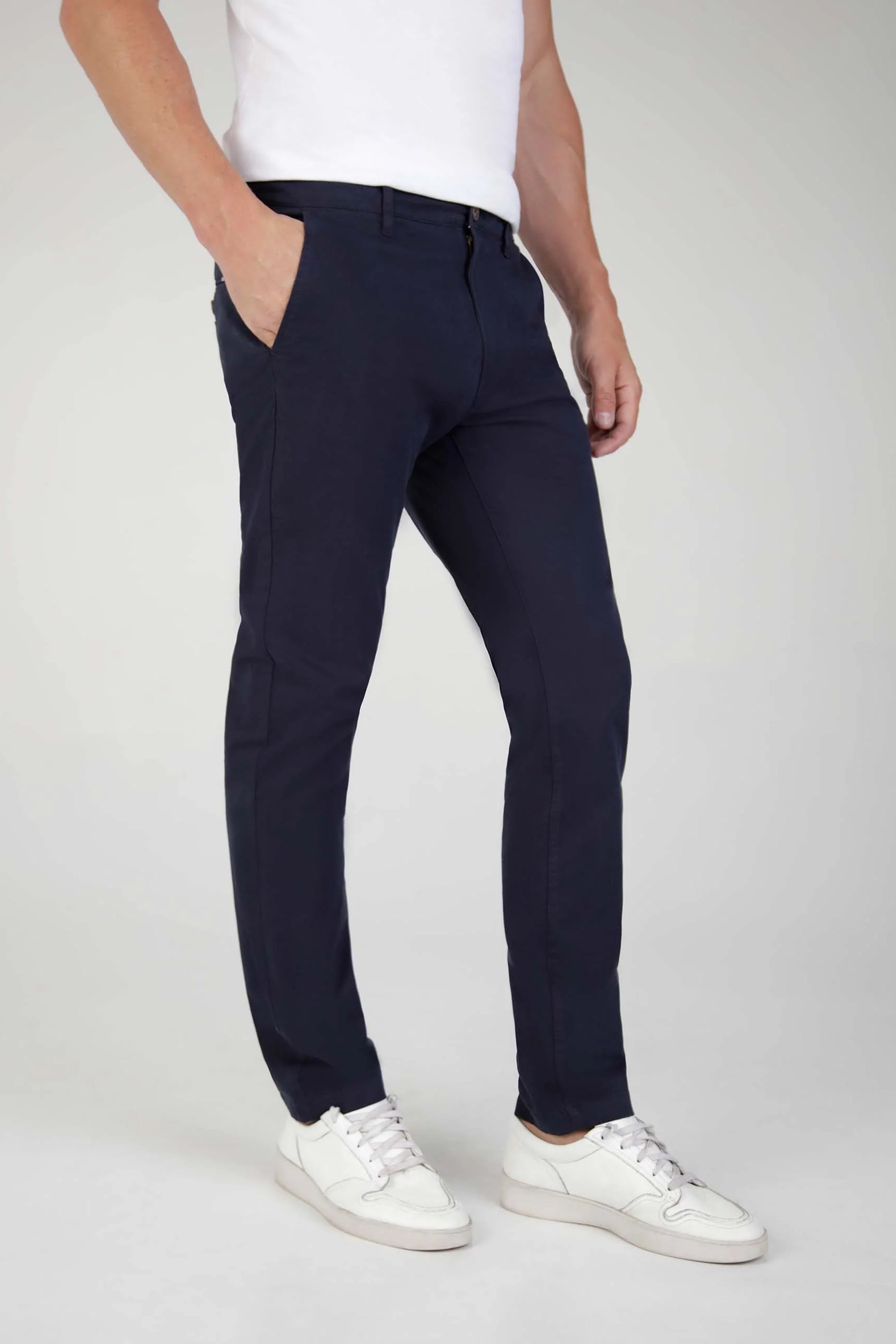 Mish Mash Tapered Fit Bromley Navy Chinos